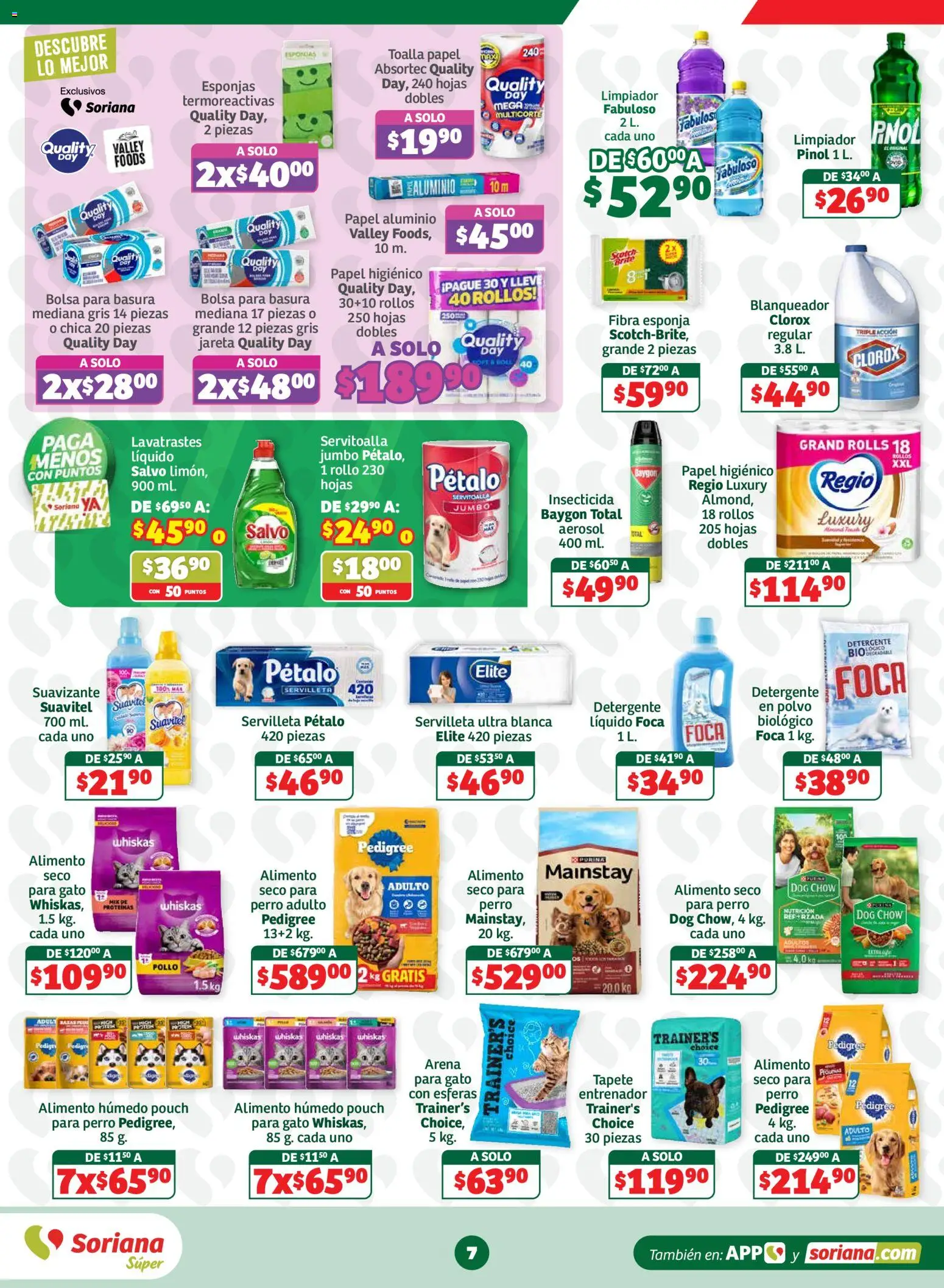 Nuevas ofertas de Soriana válidas en toda la República Mexicana desde el 18/09/2026. ¡Encuentra las mejores ofertas en Soriana En México Oferta se dice Soriana Súper Nacional! | Página: 7