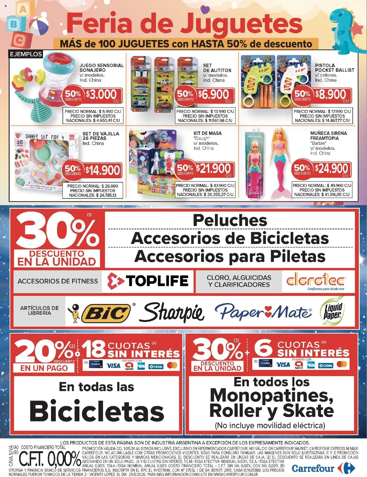 Carrefour - Ofertas │ válido desde el 01/09/2026 | Página: 24 | Productos: Juguetes, Ron, Masa, Peluches