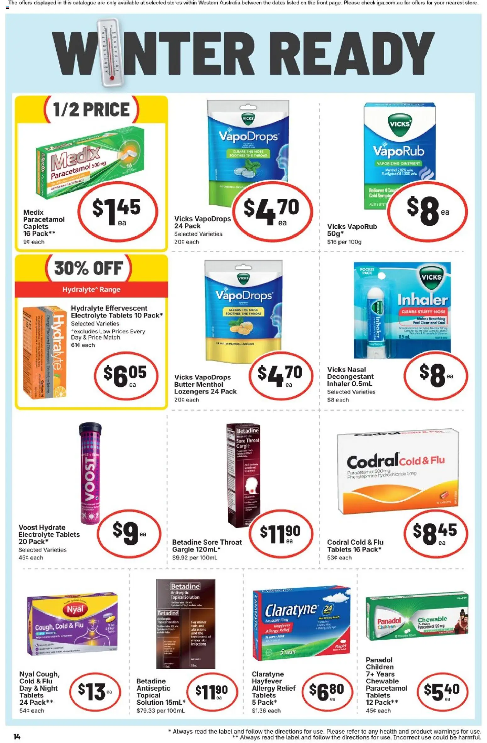 IGA catalogue - valid from 15/07/2026 | Page: 15 | Products: Butter, VapoRub, Tablets, Allergy
