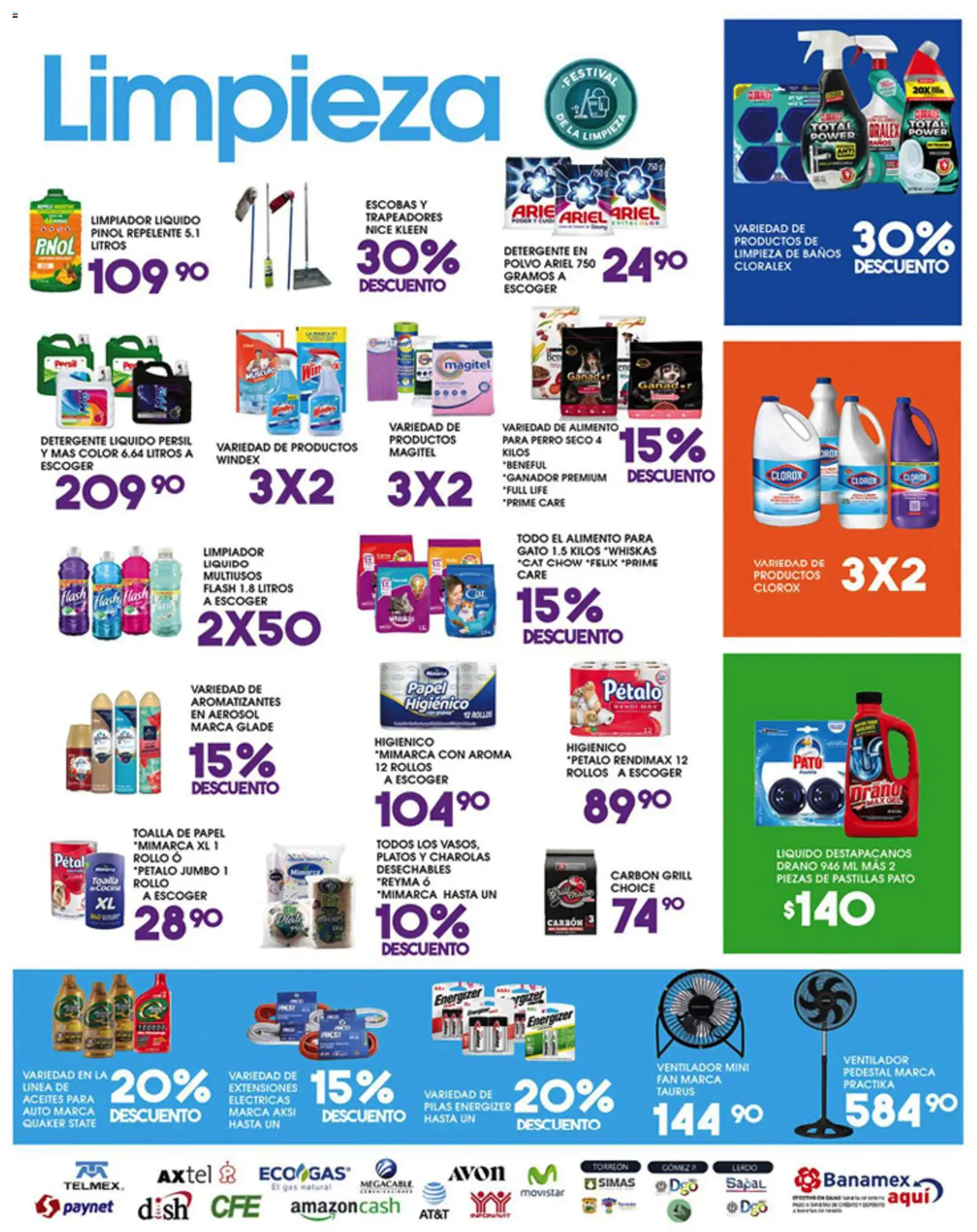 Nuevas ofertas de Alsuper válidas en toda la República Mexicana desde el 29.05.2026. ¡Encuentra las mejores ofertas en Alsuper folleto Laguna! | Página: 5 | Productos: Detergente, Destapacaños, Toalla, Polvo