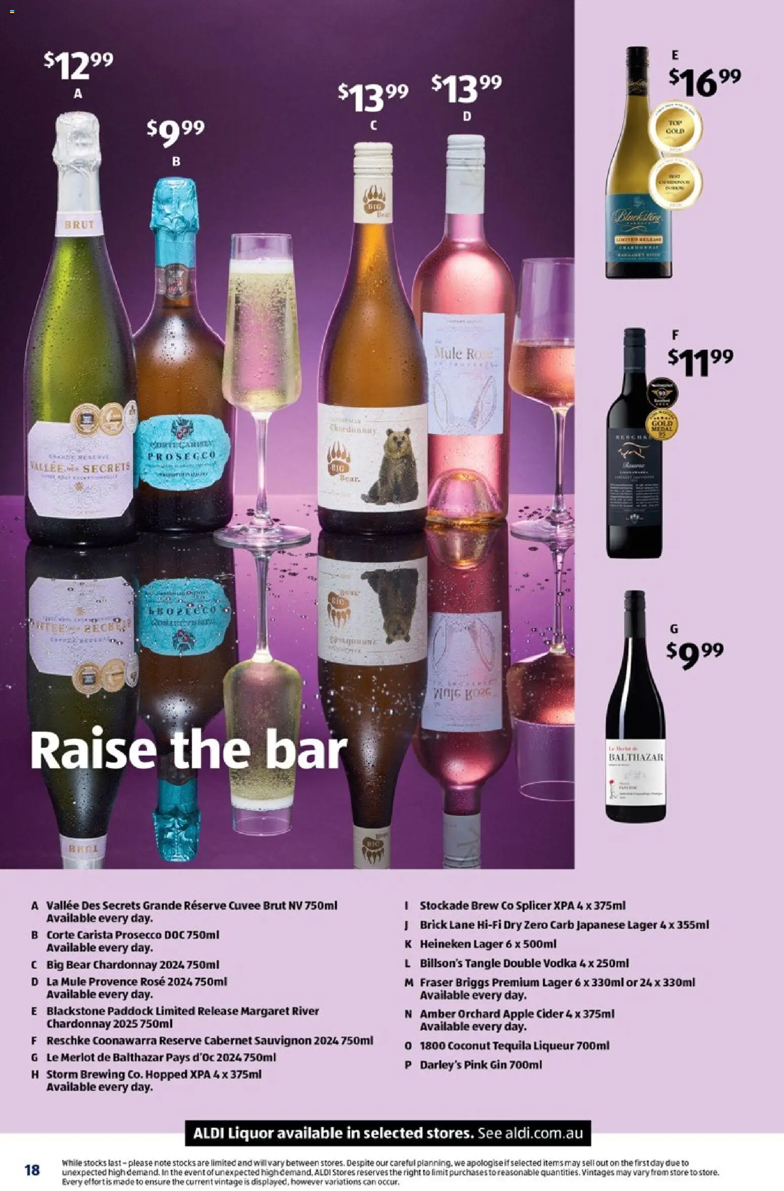 Aldi catalogue - valid from 07/10/2026 | Page: 18 | Products: Sparkling wine, Wine, Coconut, Rose wine