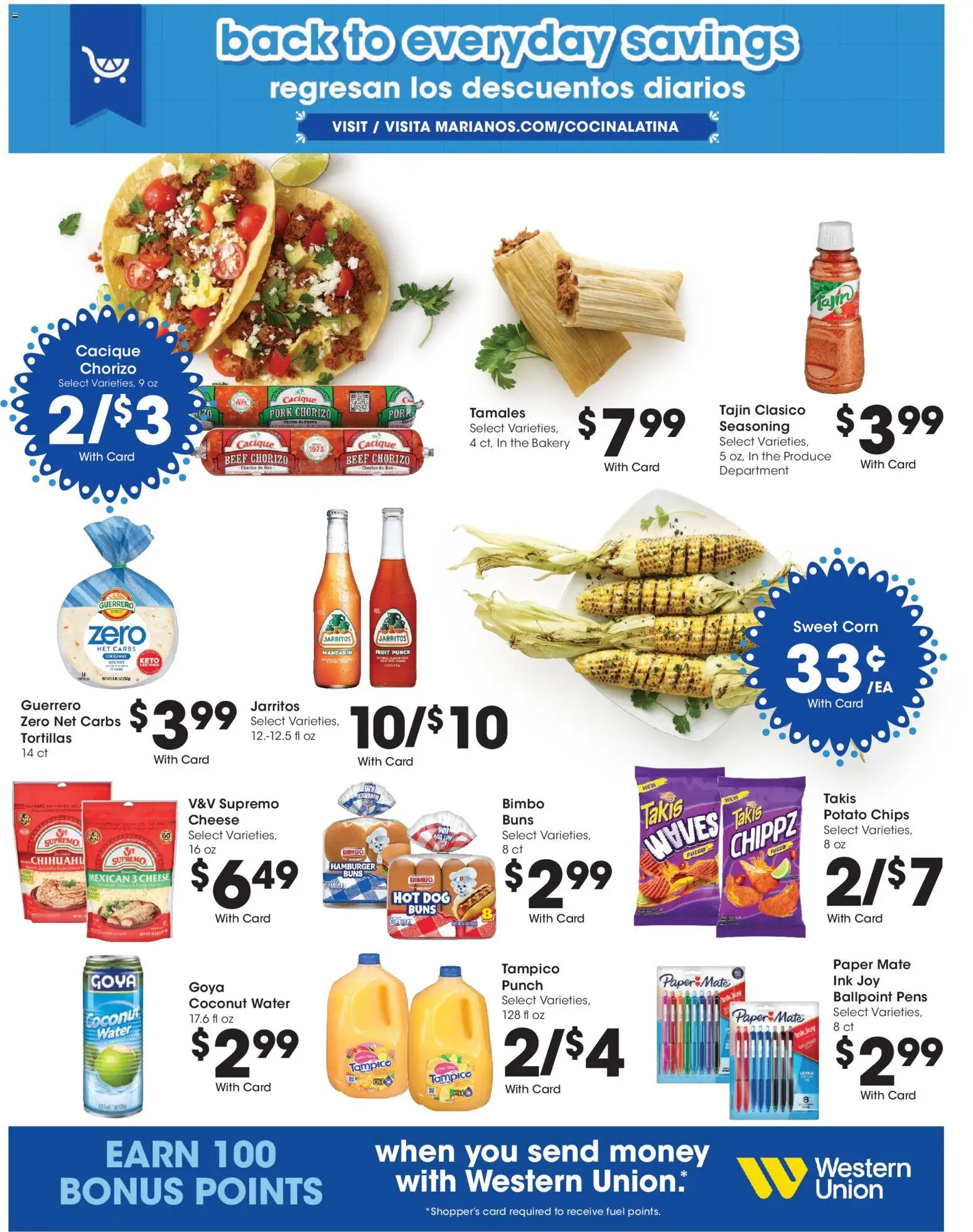 Mariano's Weekly Ad - valid from 09/09/2026 | Page: 17 | Products: Bakery, Corn, Potato chips, Water