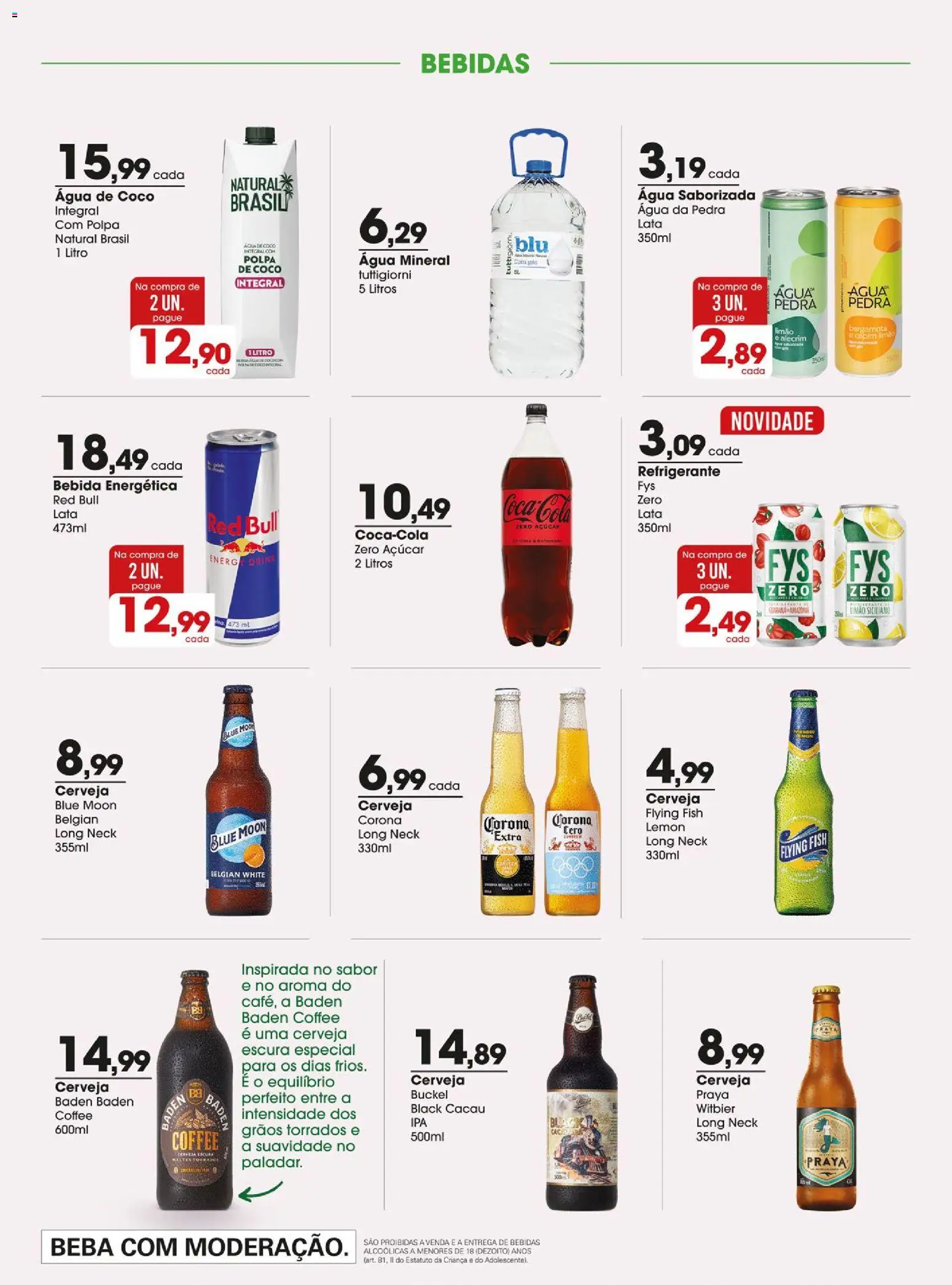 Zaffari Folheto - válido de 30/06/2026 | Página: 13 | Produtos: Limão siciliano, Bergamota, Água mineral, Refrigerante