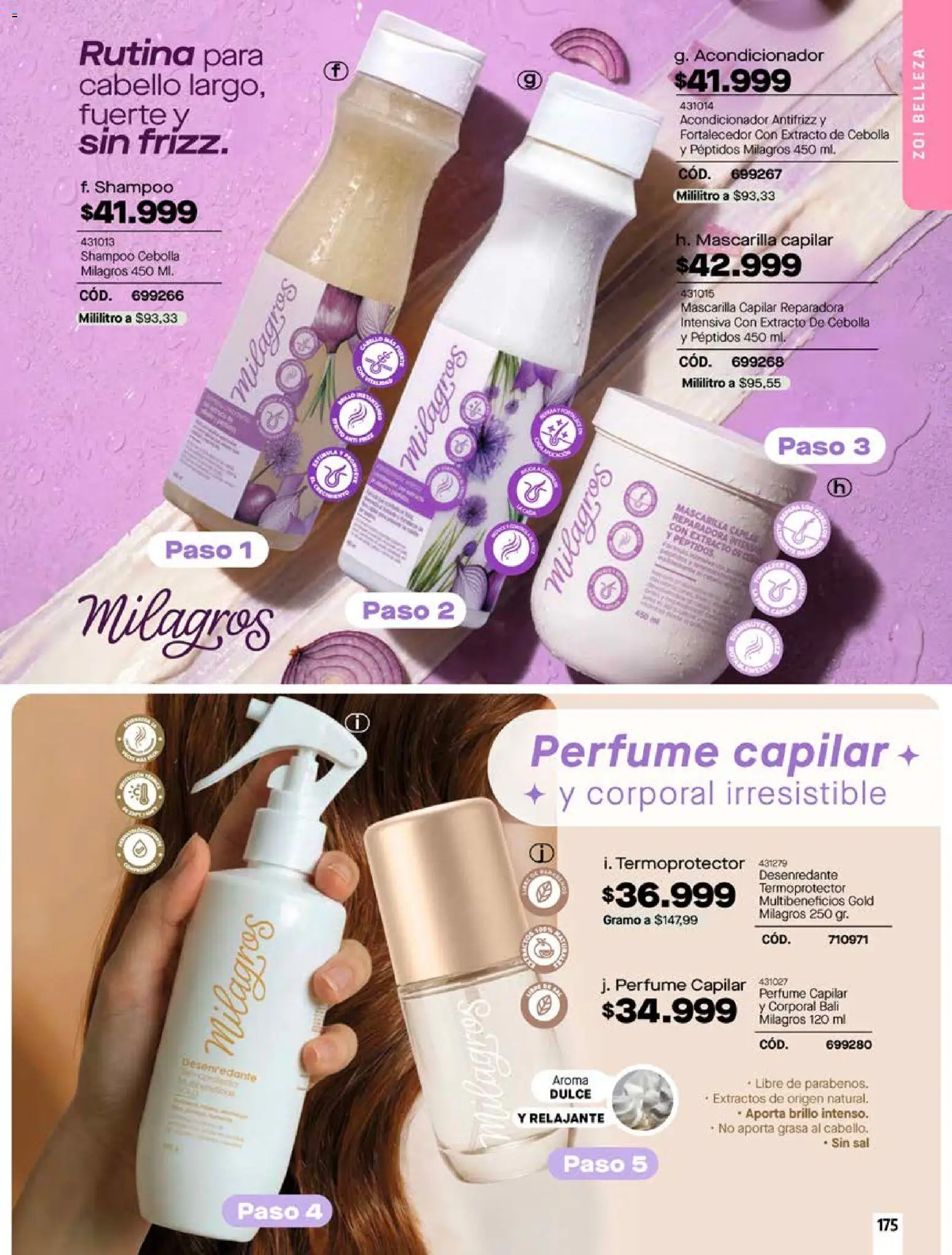 Pacifika revista - valida desde el 18/10/2026 | Página: 175 | Productos: Shampoo, Brillo, Mascarilla, Perfume