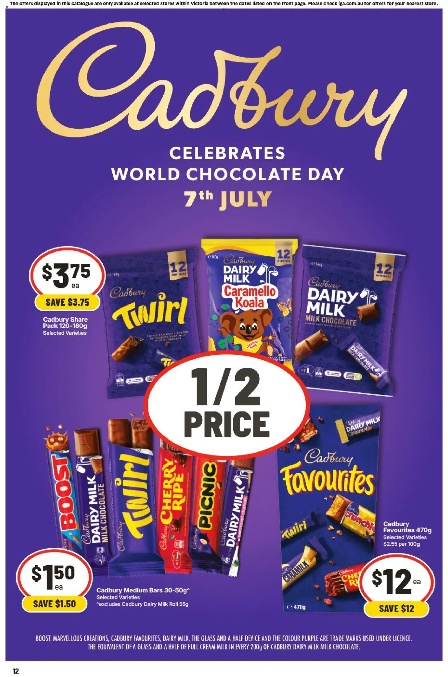 IGA catalogue - valid from 01/07/2026 | Page: 11 | Products: Milk, Chocolate, Cream, Device