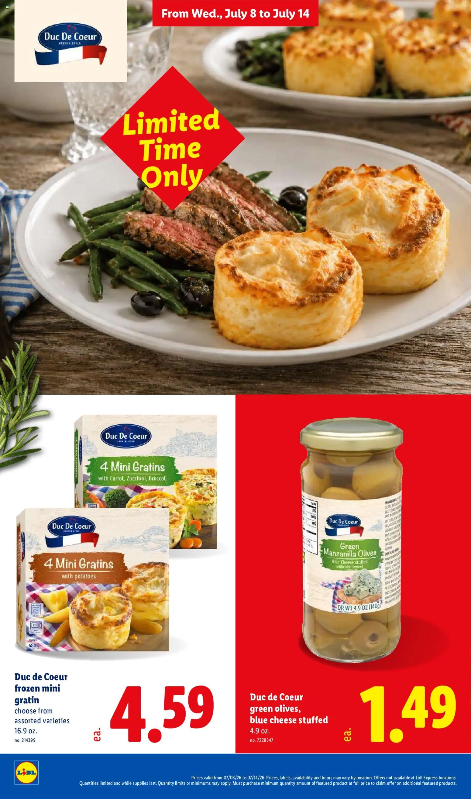 Lidl Weekly Ad - valid from 07/08/2026 | Page: 6 | Products: Broccoli, Cheese, Olives, Potatoes