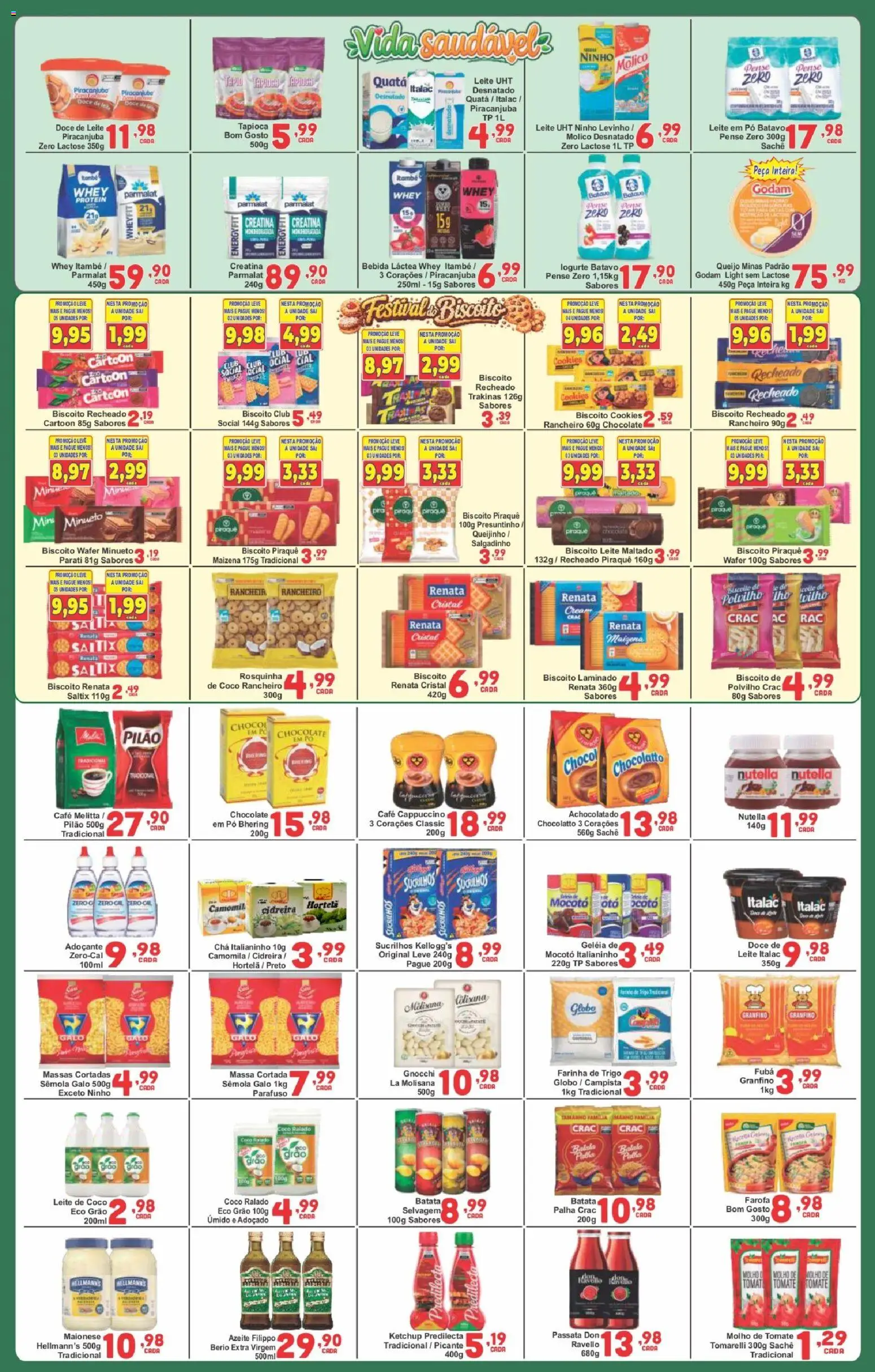 Rede Super Compras Folheto - válido de 22/06/2026 | Página: 2 | Produtos: Creatina, Chá, Geleia, Batata palha