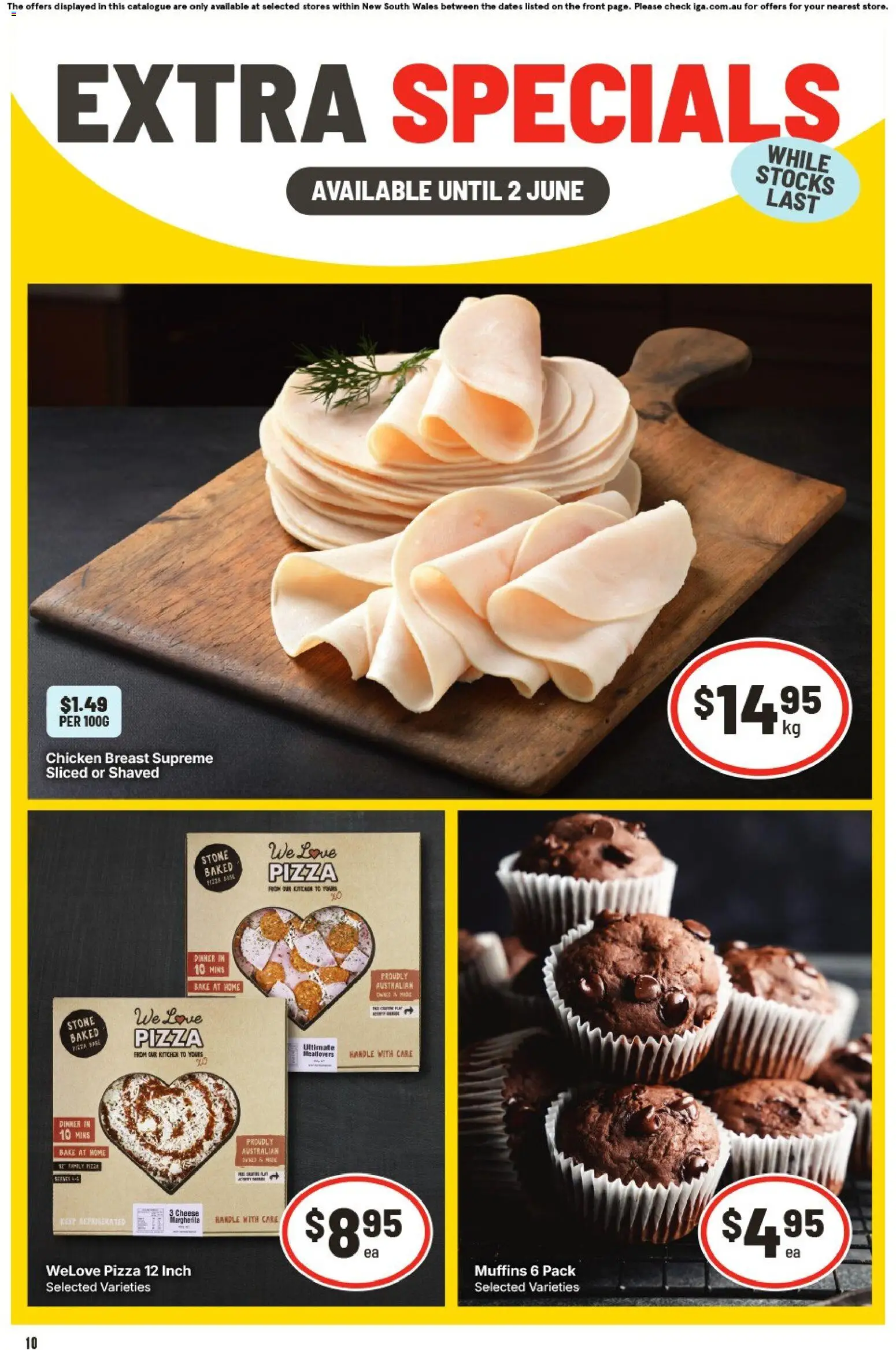 IGA catalogue - valid from 20.05.2026 | Page: 11 | Products: Cheese, Pizza, Chicken, Muffins