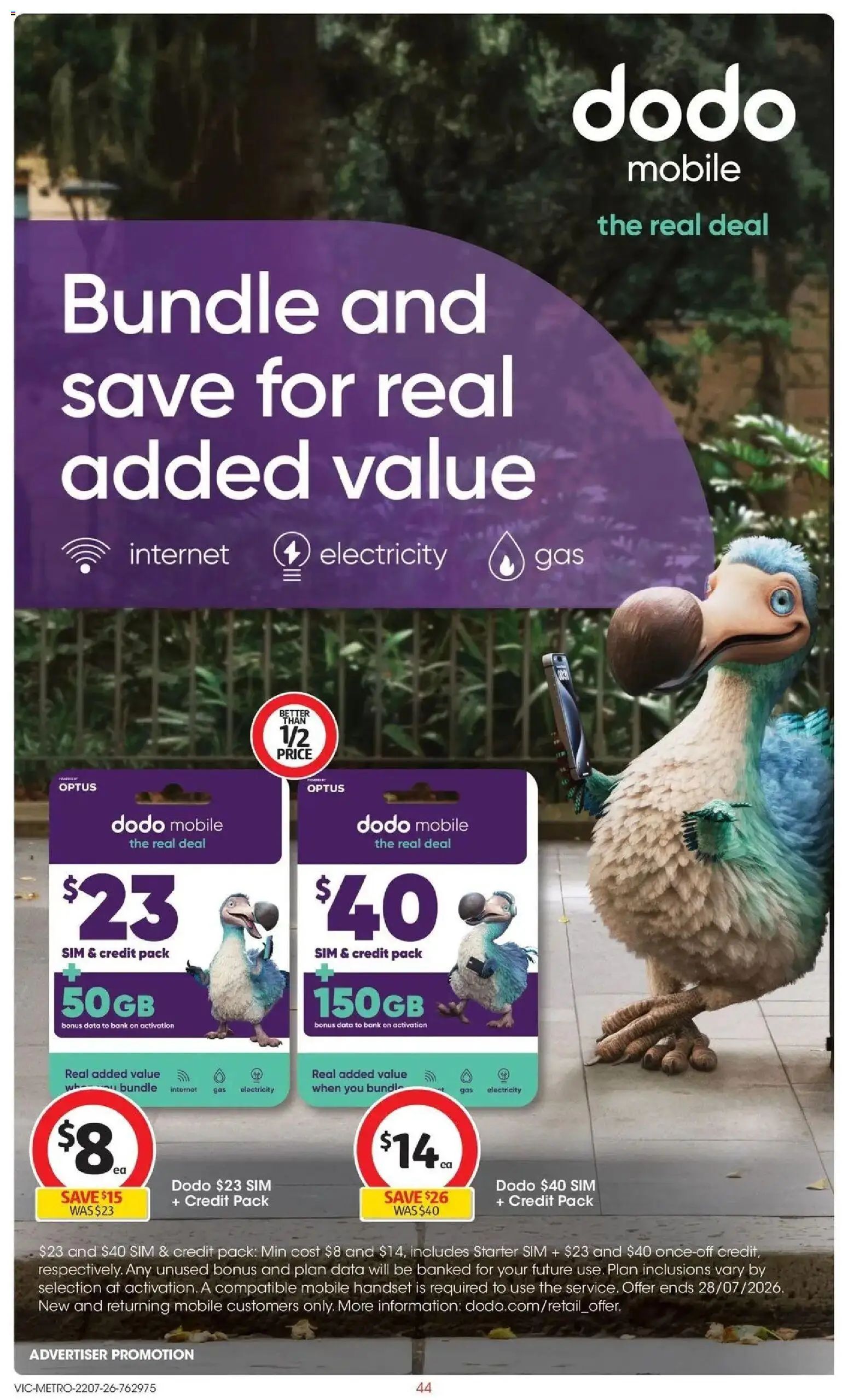 Coles catalogue - valid from 22/07/2026 | Page: 44 | Products: Mobile
