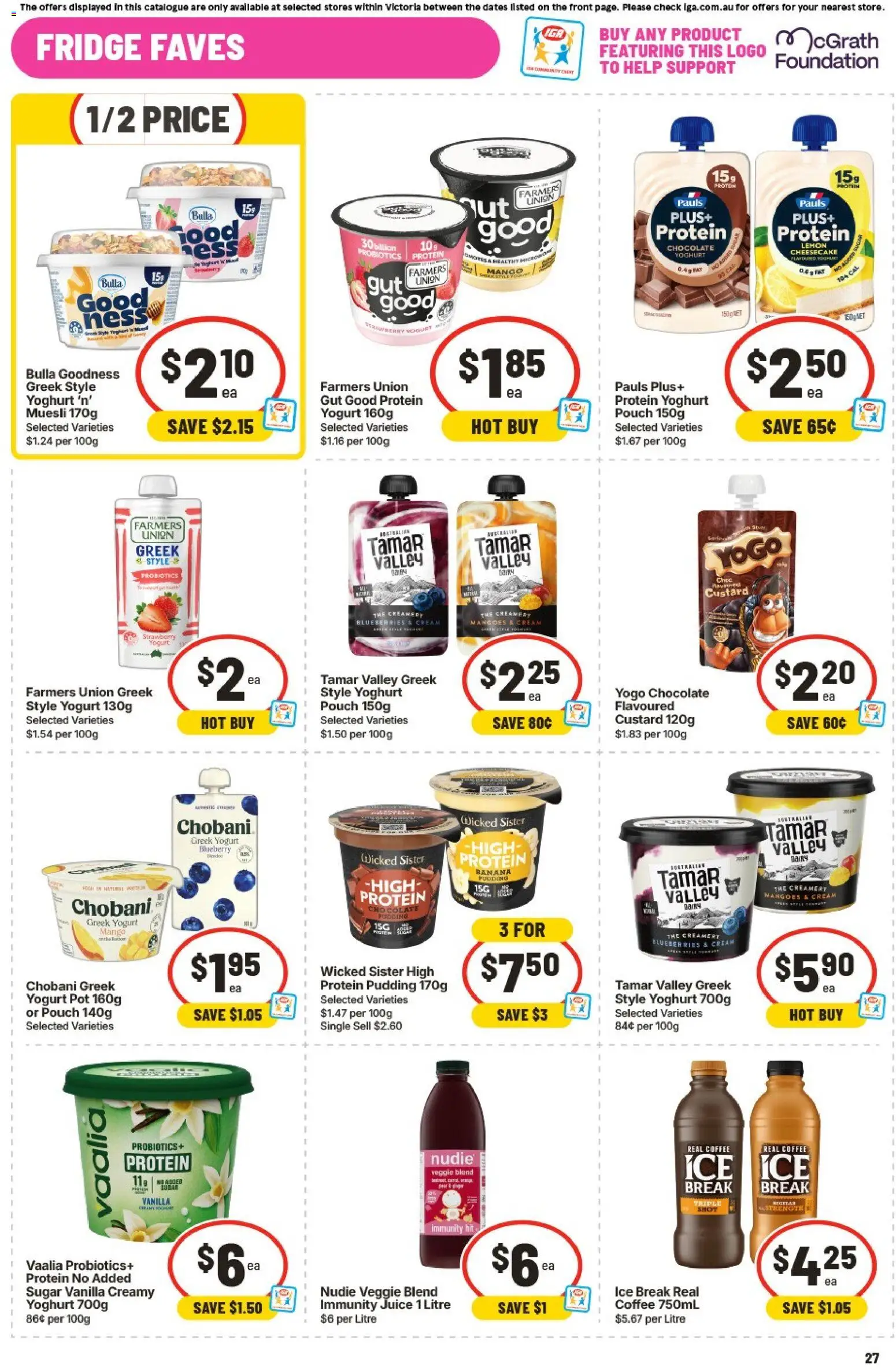 IGA catalogue - valid from 16/09/2026 | Page: 25 | Products: Protein, Juice, Sugar, Mango