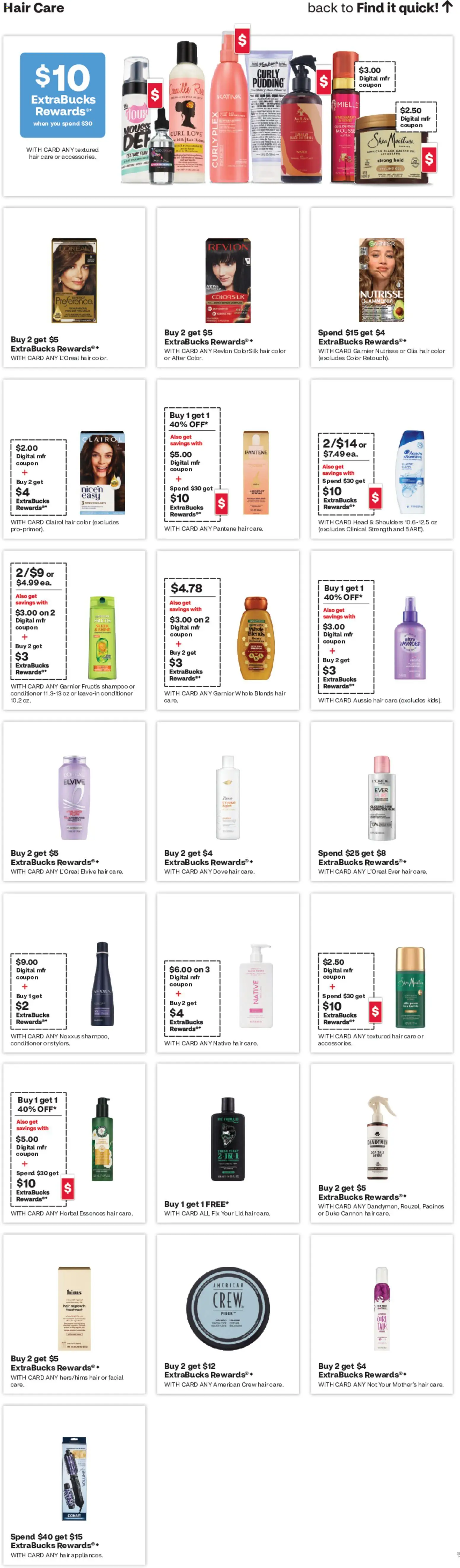 CVS Pharmacy Weekly Ad - CT - valid from 07.06.2026 | Page: 14 | Products: Shampoo, Conditioner, Hair color