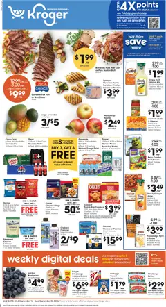 Preview of Kroger weekly ads valid from 09/16/2026