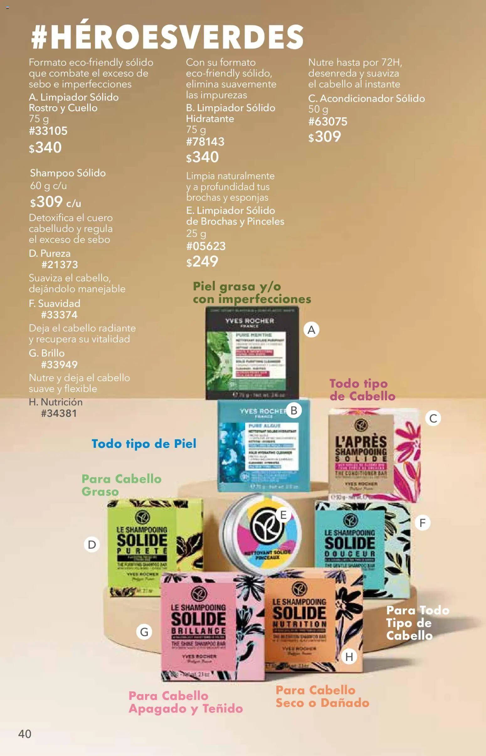 Nuevas ofertas de Yves Rocher válidas en toda la República Mexicana desde el 06/10/2026. ¡Encuentra las mejores ofertas en Yves Rocher campaña 14 2026! | Página: 40 | Productos: Limpiador, Shampoo, Radiante, Flexible