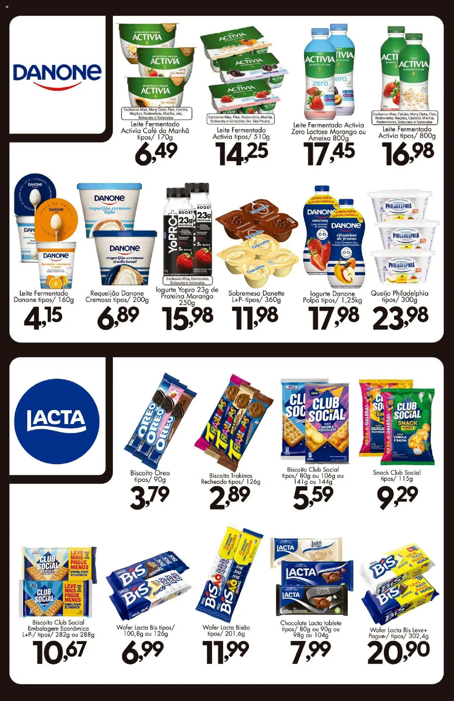 Confiança Folheto - válido de 14/08/2026 | Página: 8 | Produtos: Probióticos, Cebola, Queijo Philadelphia, Provolone