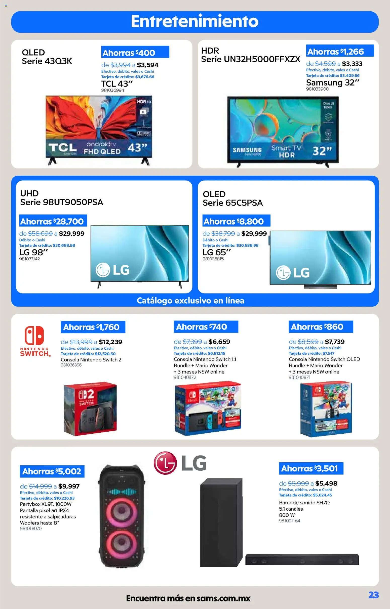 Nuevas ofertas de Sam's Club válidas en toda la República Mexicana desde el 01/10/2026. ¡Encuentra las mejores ofertas en Sam's Club catálogo! | Página: 23