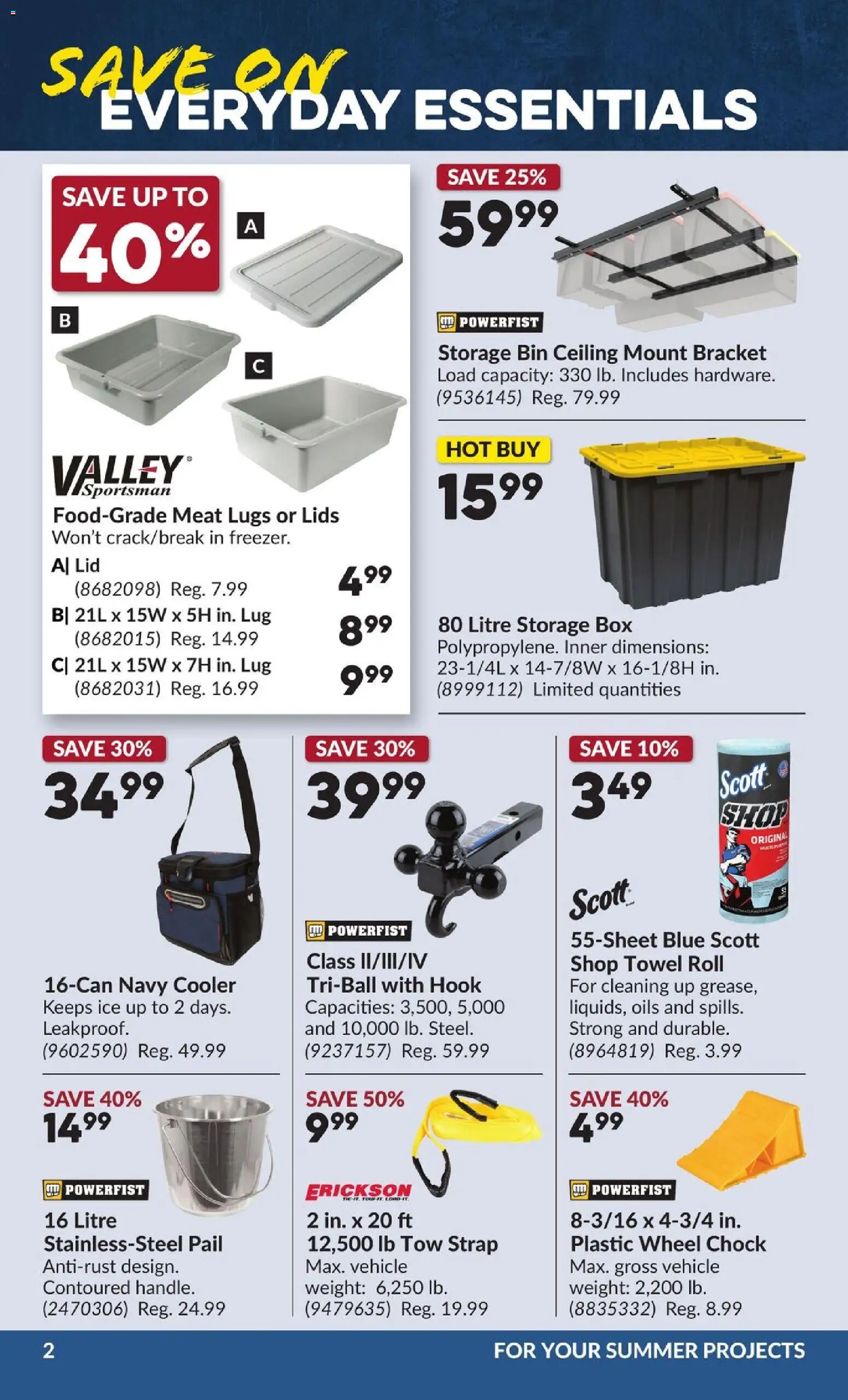 Princess Auto flyer valid from Jul 28, 2026 | Page: 7 | Products: Meat, Lids, Box, Ice
