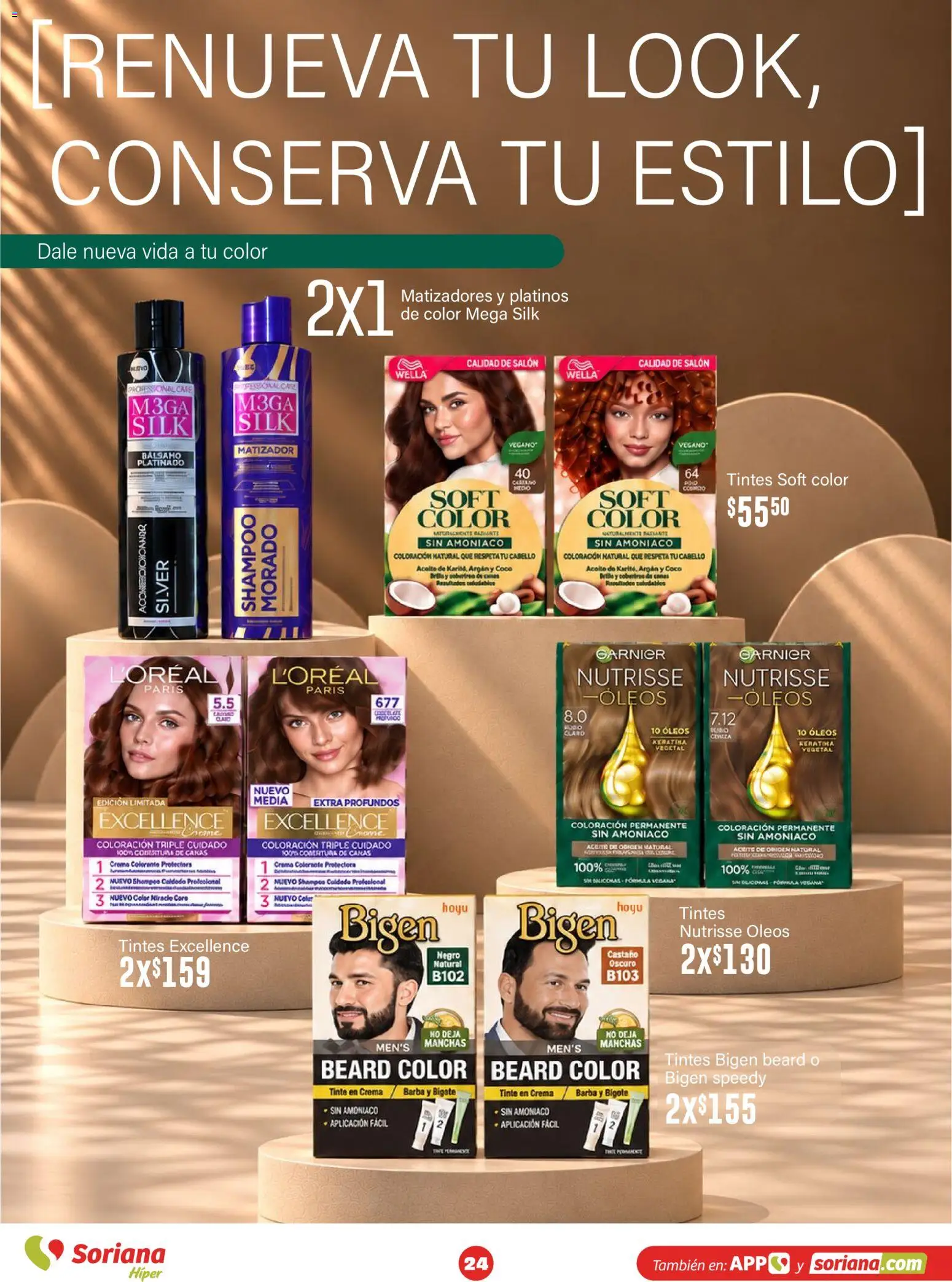 Nuevas ofertas de Soriana válidas en toda la República Mexicana desde el 15/10/2026. ¡Encuentra las mejores ofertas en Soriana folleto Modo #Glowing! | Página: 24