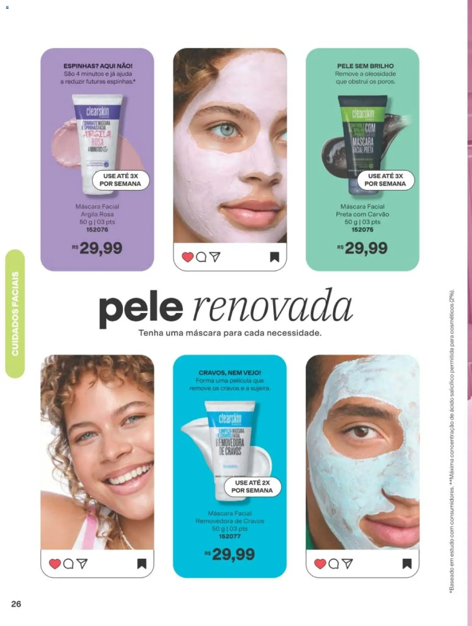 Avon Folheto - válido de 19/07/2026 | Página: 26 | Produtos: Argila, Máscara facial