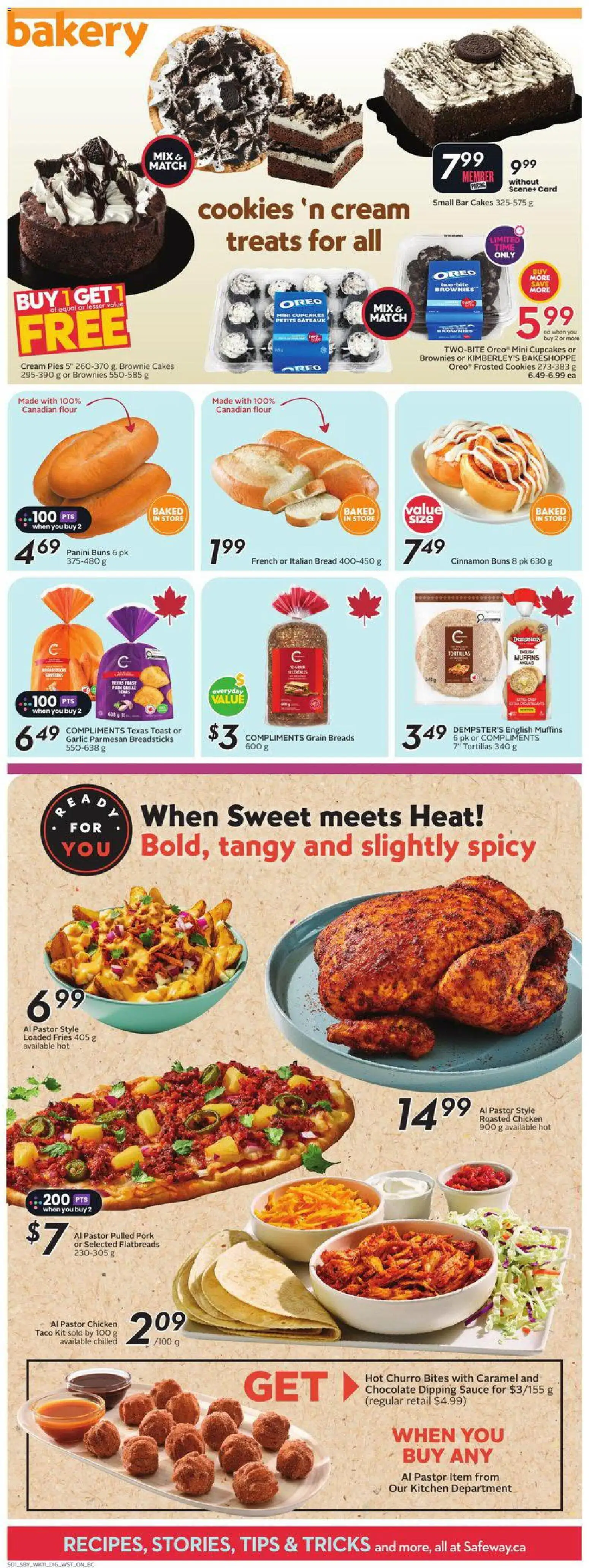 Safeway flyer valid from Jul 9, 2026 | Page: 9 | Products: Cream, Cookies, Chocolate, Chicken