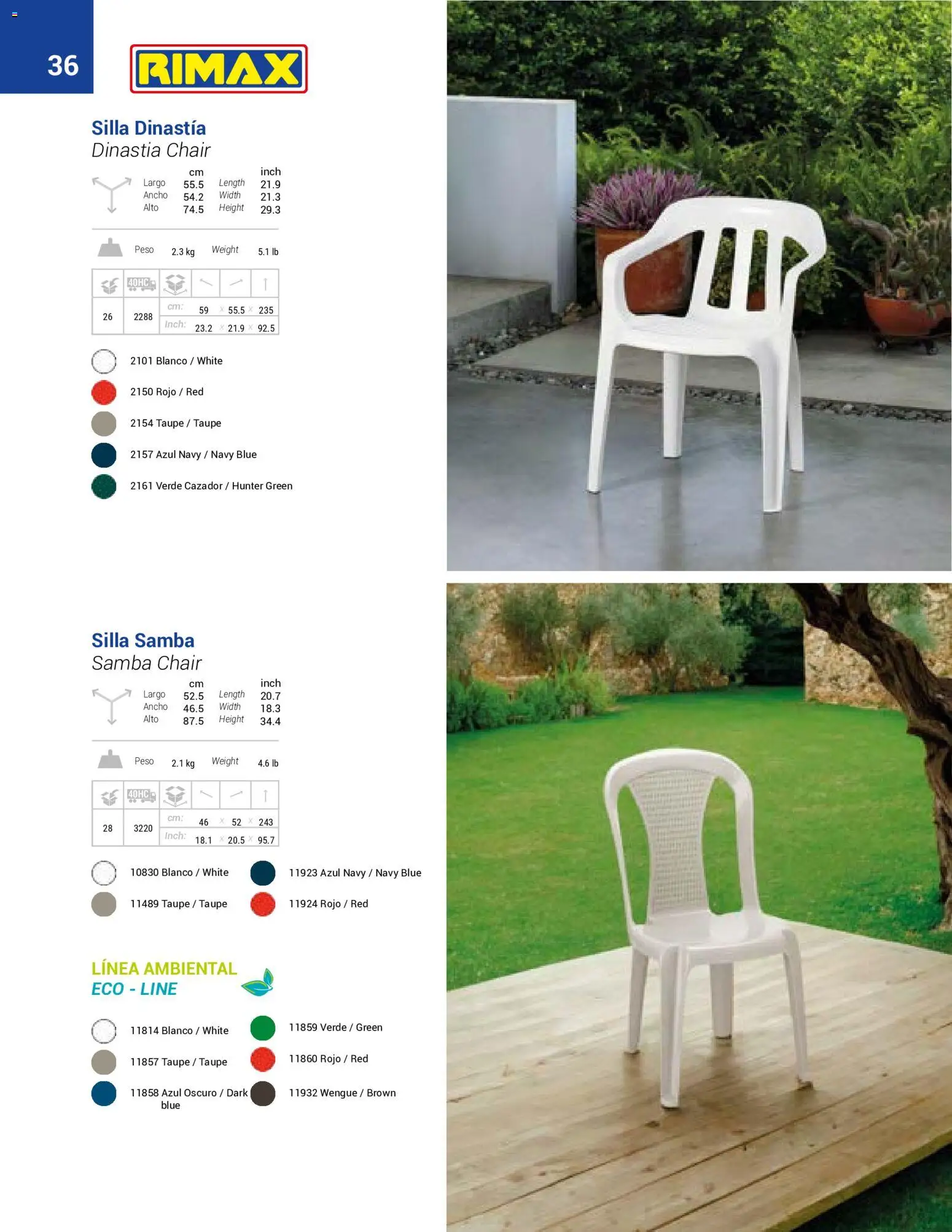 Rimax revista - valida desde el 01/01/2026 | Página: 36 | Productos: Peso, Silla