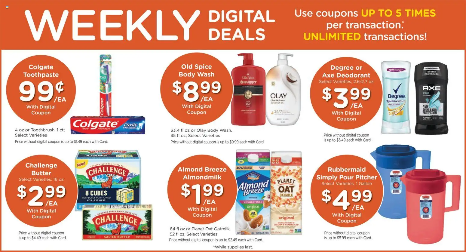 Fry's Food Weekly Ad - valid from 27.05.2026 | Page: 3 | Products: Axe, Butter, Toothpaste, Body Wash