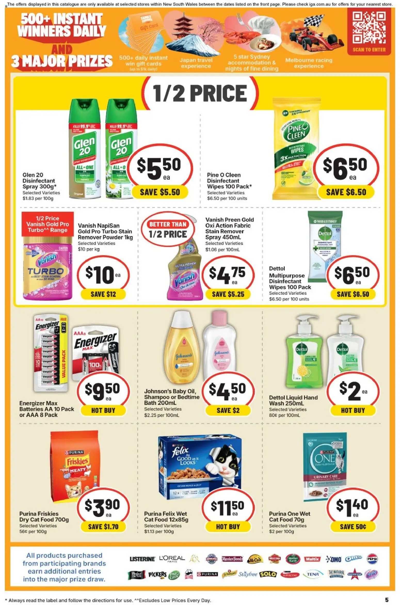 IGA catalogue - valid from 22/07/2026 | Page: 5 | Products: Bath, Pepsi, Stain remover, Multipurpose