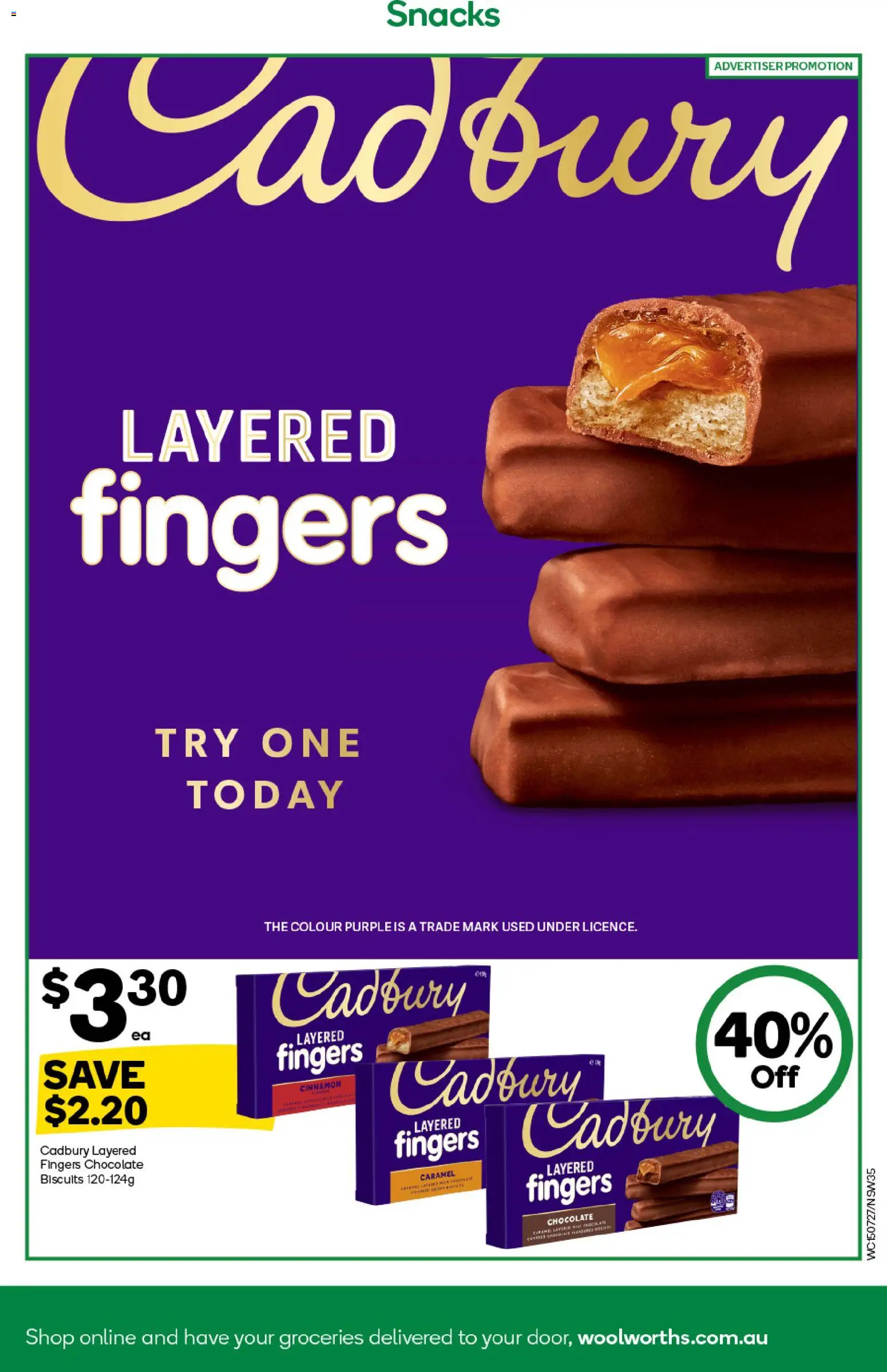 Woolworths catalogue - valid from 15/07/2026 | Page: 35 | Products: Snacks, Chocolate, Biscuits