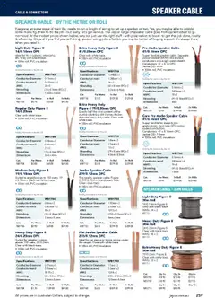 Preview of Jaycar Engineering & Scientific Catalogue 2025/2026  - valid from 09.07.2025 | Page: 259 | Products: Light, Cable, Speaker, Stereo