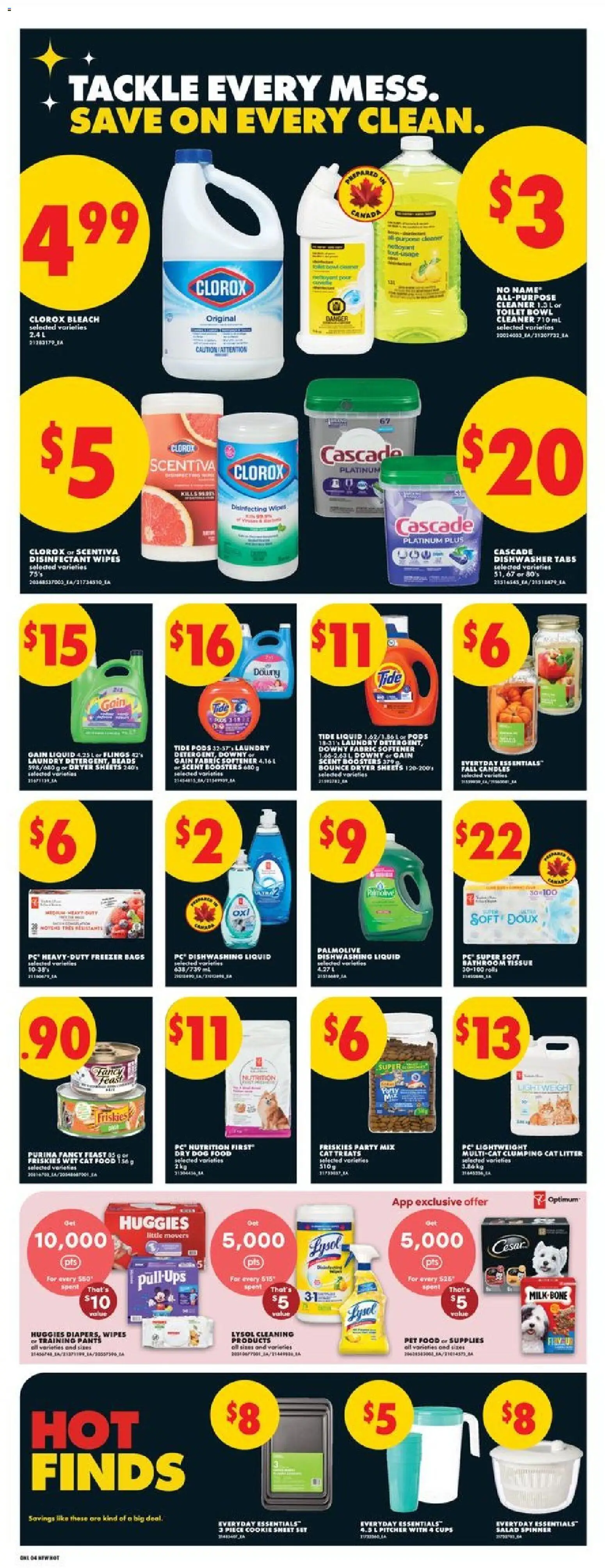 No Frills flyer valid from Sep 24, 2026 | Page: 9 | Products: Salad, Cat litter, Freezer, Dog food