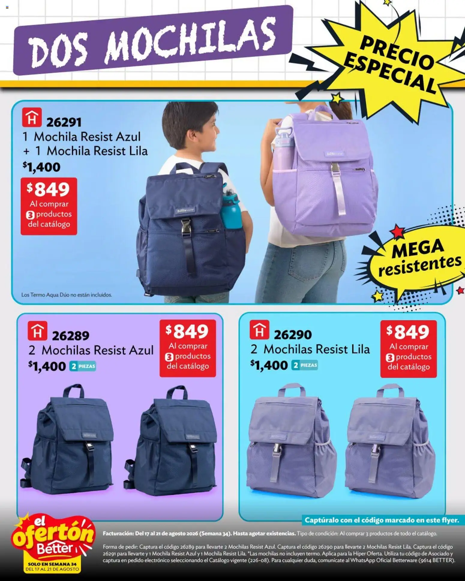 Nuevas ofertas de Betterware válidas en toda la República Mexicana desde el 17/08/2026. ¡Encuentra las mejores ofertas en Betterware catálogo El Ofertón! | Página: 3