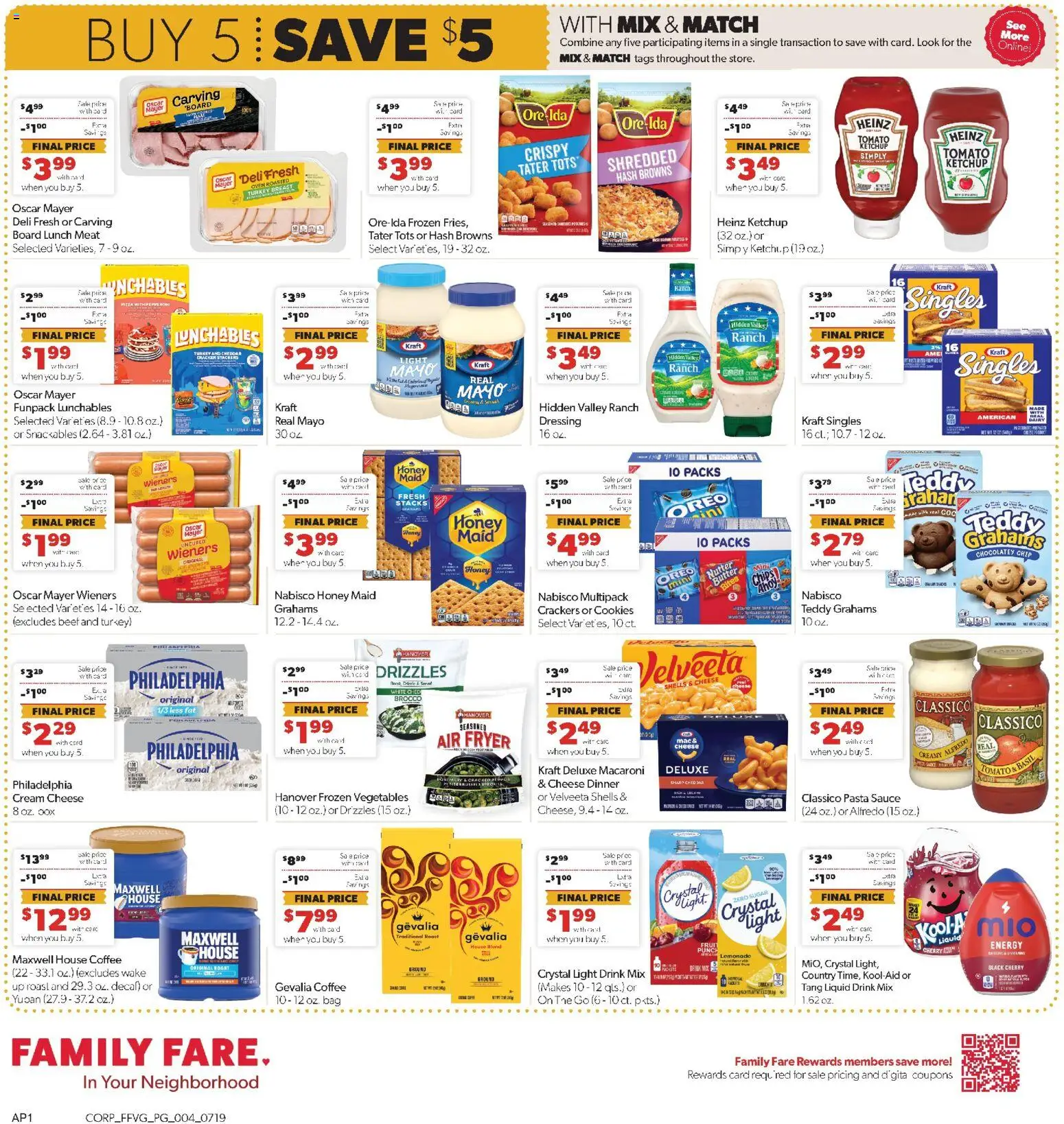 Family Fare Weekly Ad - valid from 07/19/2026 | Page: 4 | Products: Crackers, Chips, Cookies, Oven