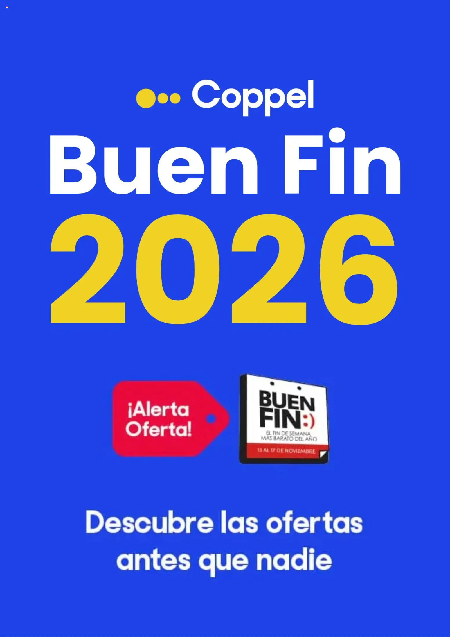 Nuevas ofertas de Coppel válidas en toda la República Mexicana desde el 30/10/2026. ¡Encuentra las mejores ofertas en Coppel Buen Fin aviso! | Página: 1