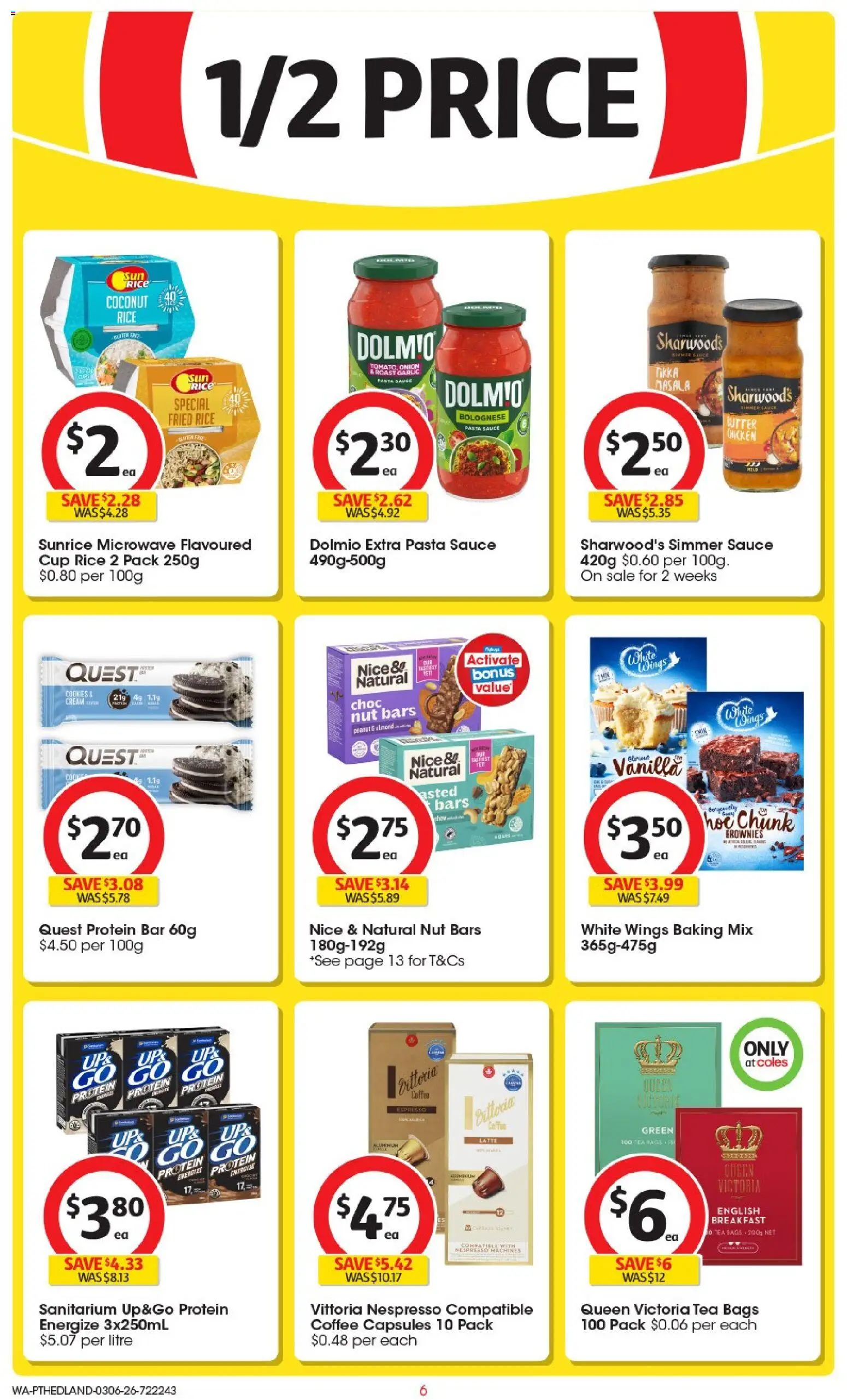 Coles catalogue - valid from 03.06.2026 | Page: 6 | Products: Chicken, Rice, Tea, Garlic