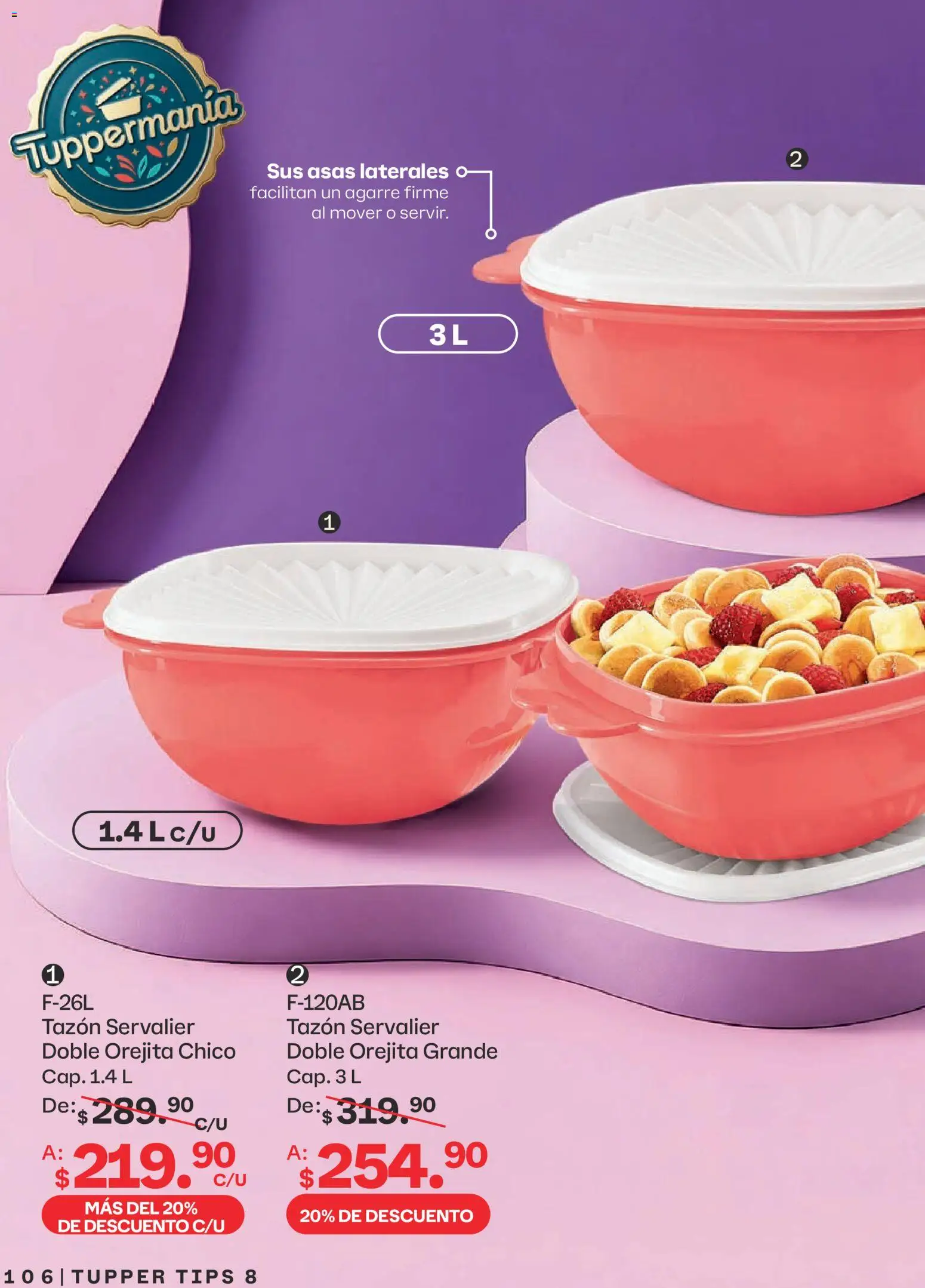 Nuevas ofertas de Tupperware válidas en toda la República Mexicana desde el 13/07/2026. ¡Encuentra las mejores ofertas en Tupperware catálogo! | Página: 106 | Productos: Tupper