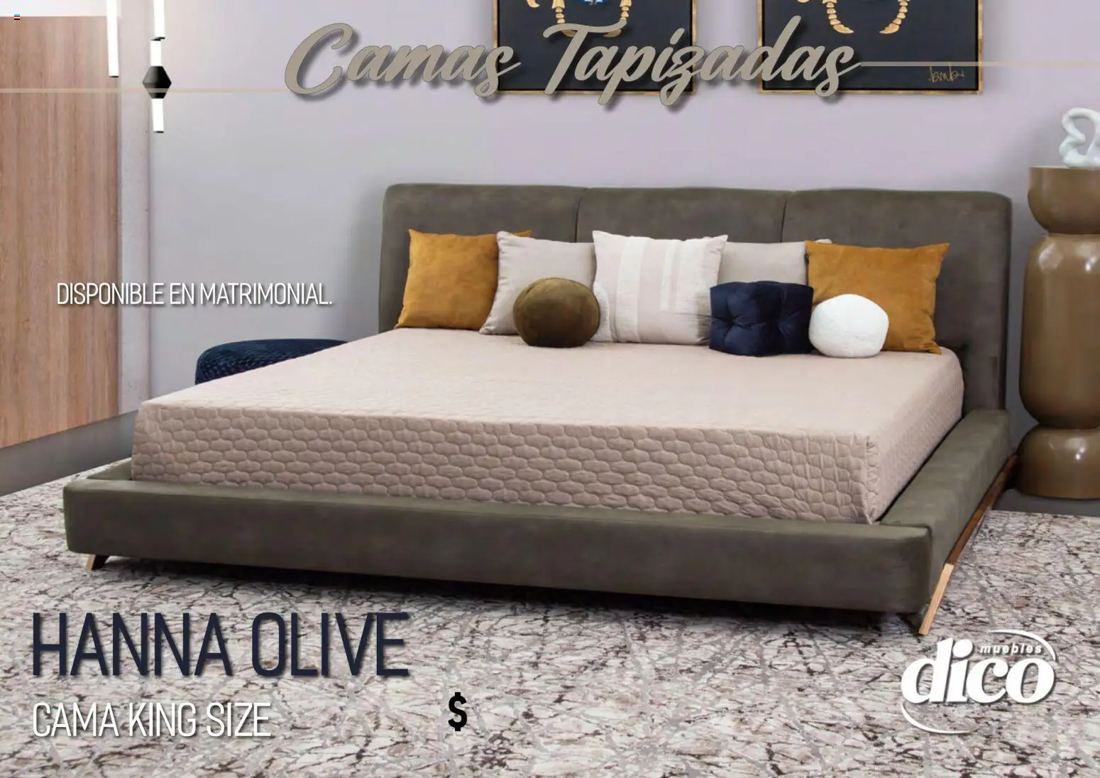 Nuevas ofertas de Muebles Dico válidas en toda la República Mexicana desde el 01.04.2026. ¡Encuentra las mejores ofertas en Muebles Dico catálogo Camas tapizadas ! | Página: 55 | Productos: Cama