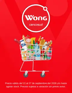 Vista previa de folleto Wong catálogo de la Wong válido desde 22/09/2026