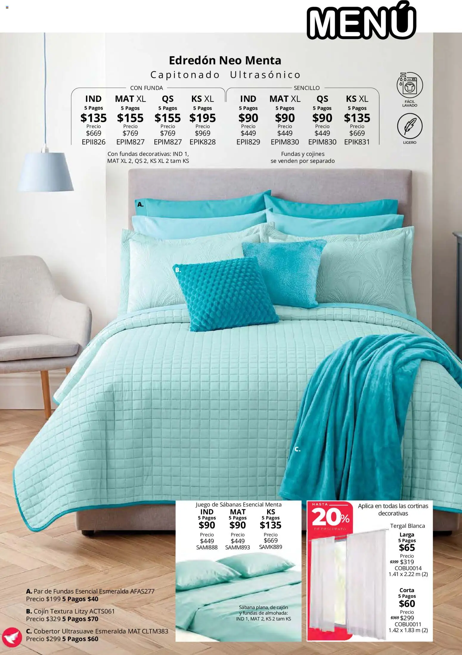Nuevas ofertas de Colchas Concord válidas en toda la República Mexicana desde el 15/10/2026. ¡Encuentra las mejores ofertas en Colchas Concord catálogo! | Página: 38