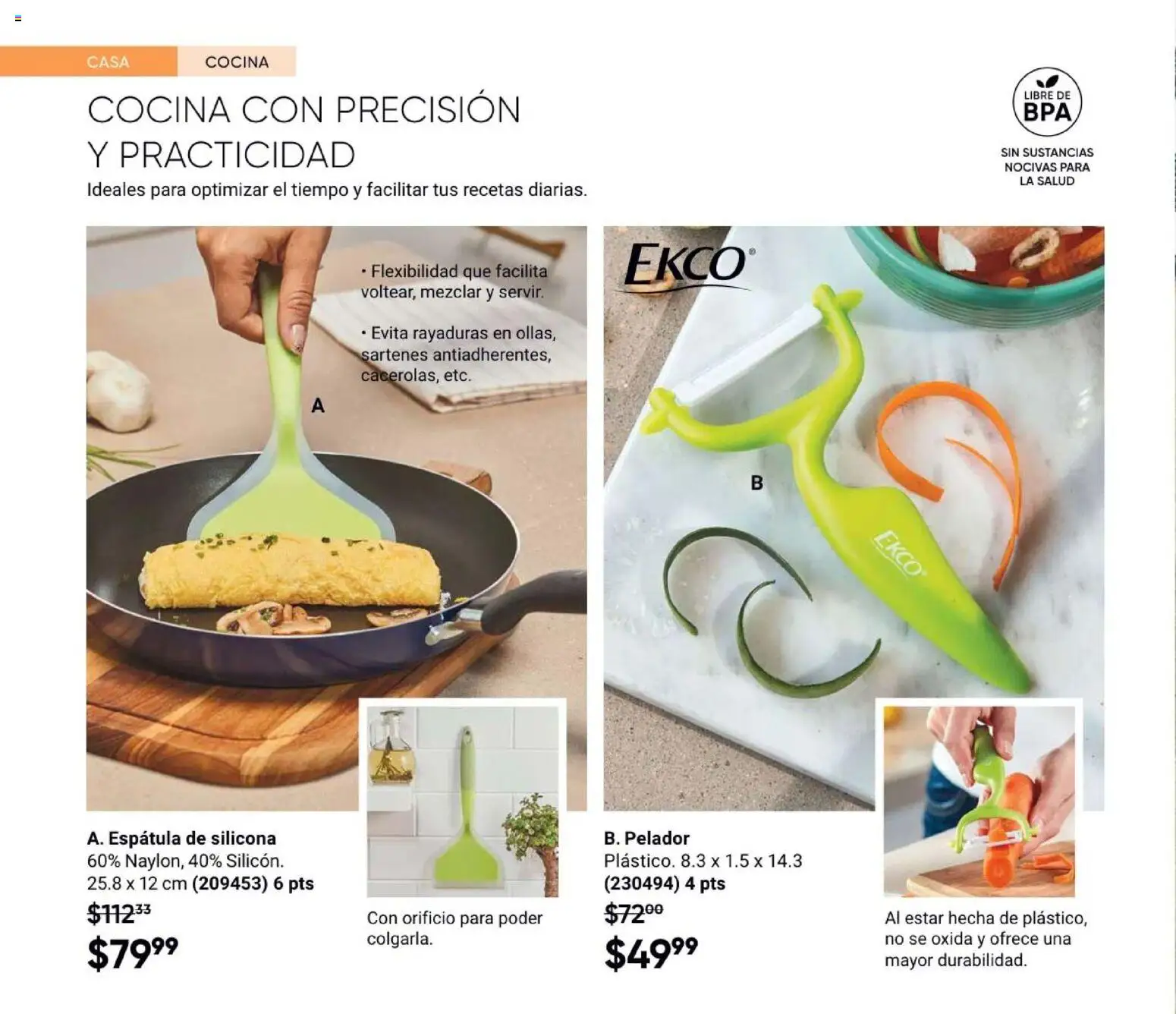 Nuevas ofertas de AVON válidas en toda la República Mexicana desde el 31/07/2026. ¡Encuentra las mejores ofertas en AVON Casa & Estilo 12 2026! | Página: 46 | Productos: Espátula, Cocina