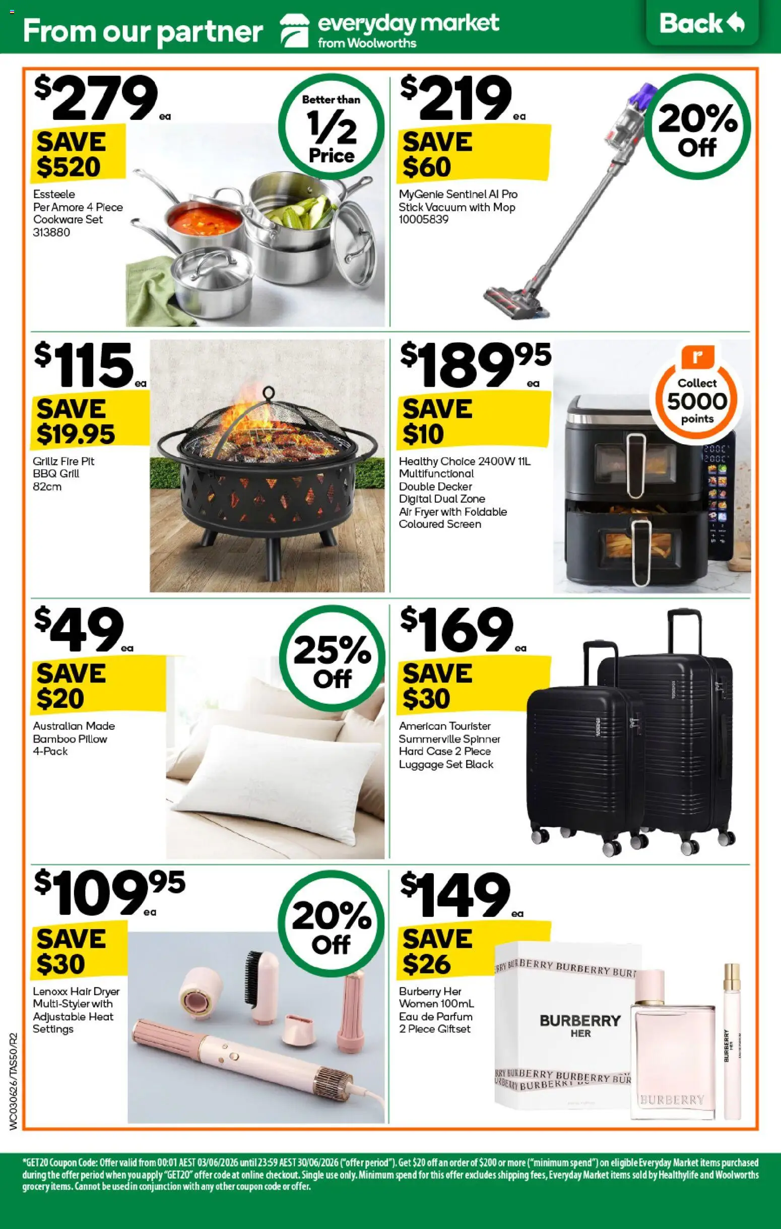 Woolworths catalogue - valid from 03.06.2026 | Page: 50 | Products: Cookware, Digital, Hair dryer, Pillow