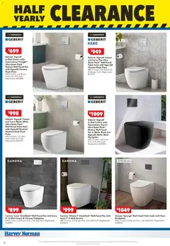 Preview of Harvey Norman June Bathroom - valid from 02.06.2026 | Page: 12 | Products: Toilet, Suite, Accessories