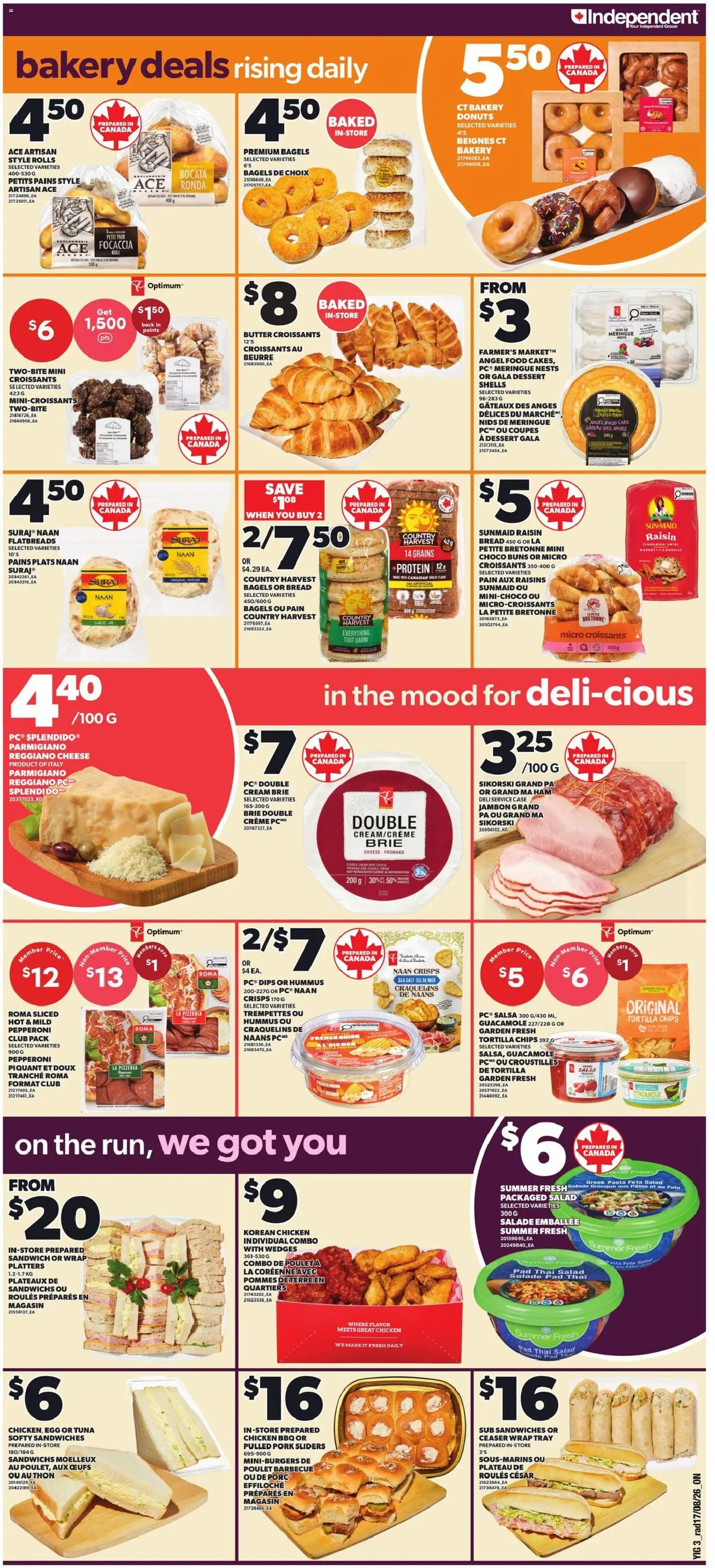 Independent Grocer flyer valid from Aug 20, 2026 | Page: 4 | Products: Pasta, Pulled pork, Cake, Butter