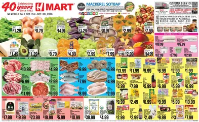 Preview of Hmart weekly ads valid from 10/02/2026