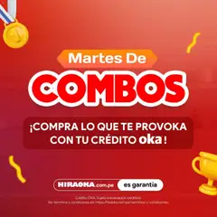 Vista previa de folleto Catálogo Hiraoka - Martes De Combos de la Hiraoka válido desde 02.06.2026