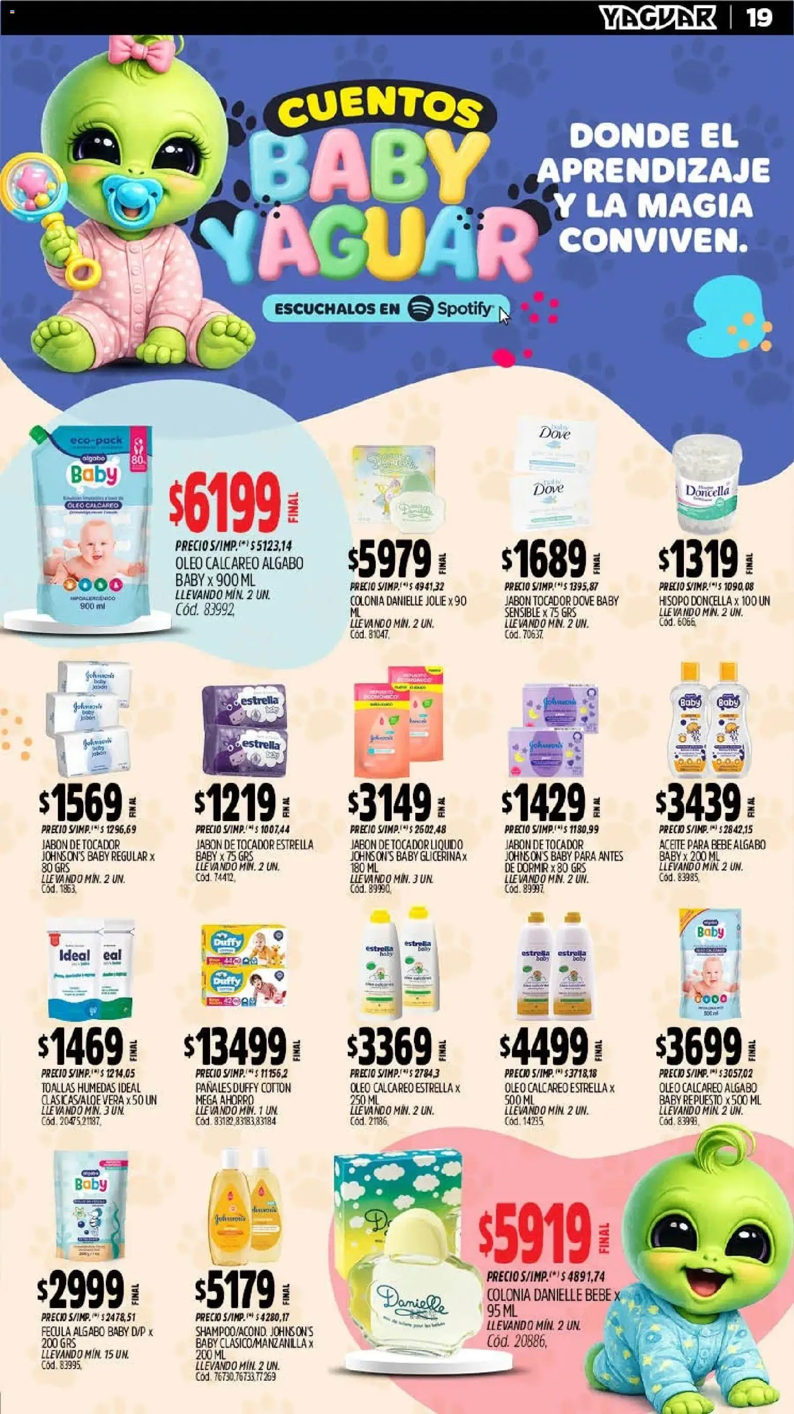 Yaguar - Oferta Semanal Mar del Plata │ válido desde el 06/07/2026 | Página: 17 | Productos: Toallas, Aceite, Jabón, Pañales