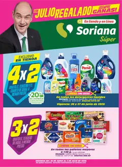 Vista previa de Soriana Julio Regalado Súper Nacional, nuevo folleto de la tienda, válido en México a partir del 26/06/2026