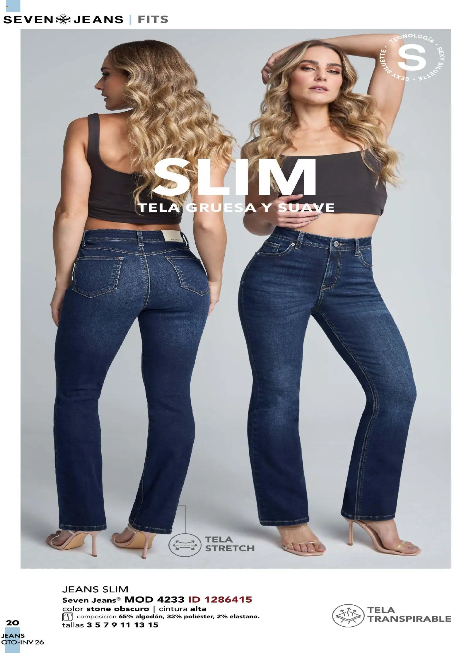 Nuevas ofertas de Price Shoes válidas en toda la República Mexicana desde el 03/08/2026. ¡Encuentra las mejores ofertas en Price Shoes catálogo Seven Jeans! | Página: 20