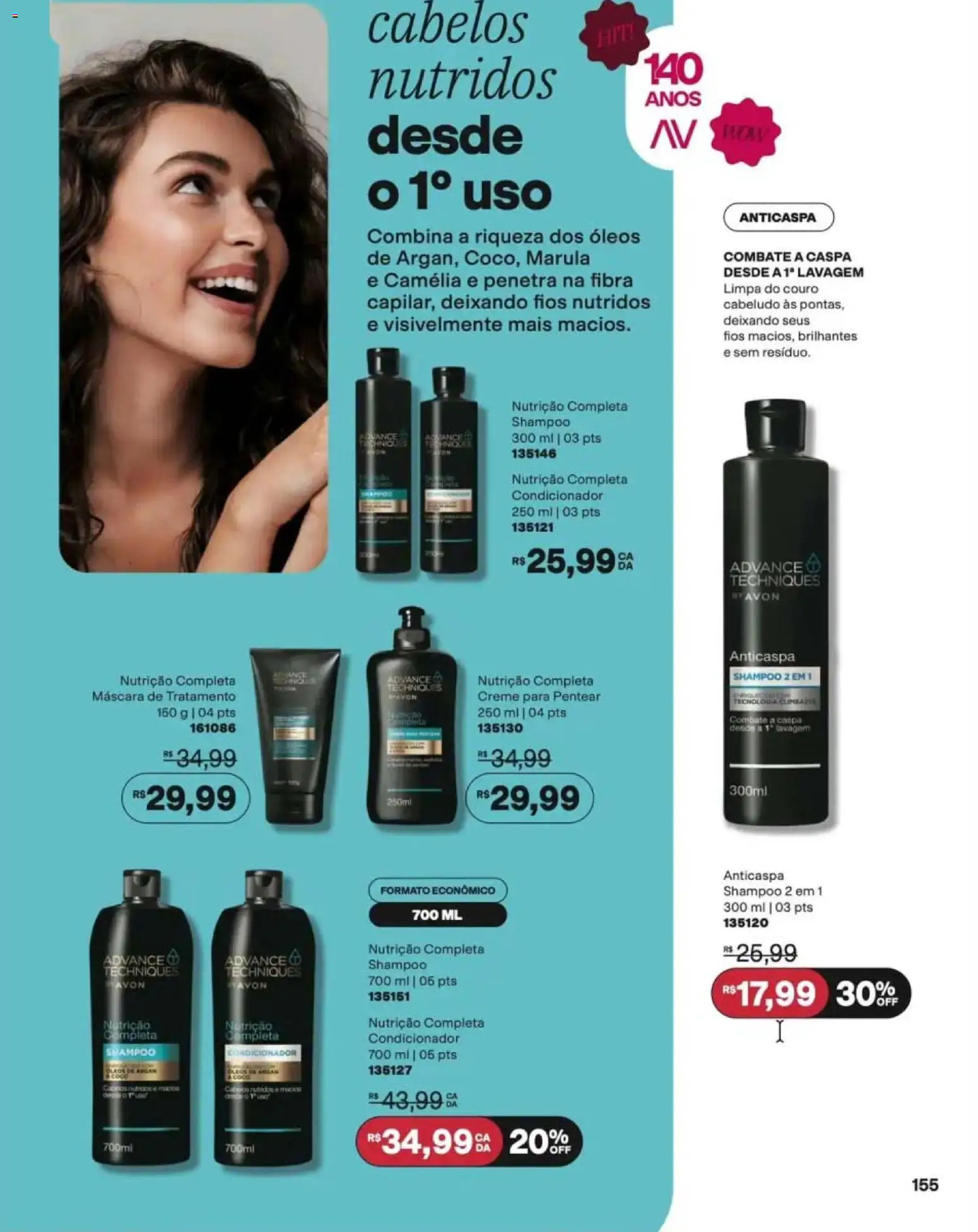 Avon Folheto - válido de 12/10/2026 | Página: 157 | Produtos: Coco, Shampoo, Condicionador, Creme