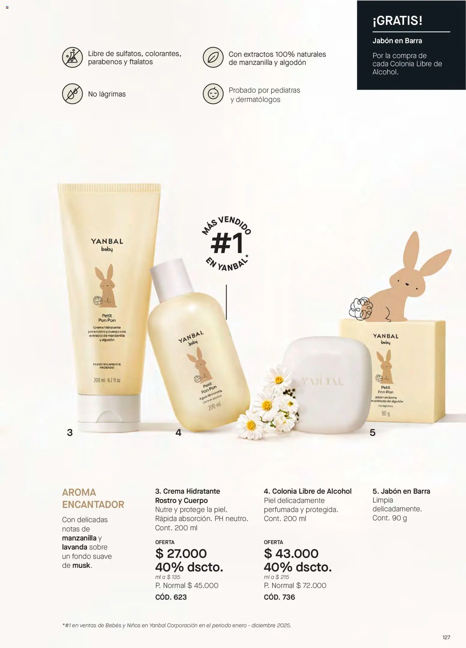 Yanbal revista - valida desde el 15/08/2026 | Página: 127 | Productos: Agua, Crema, Sobre, Jabón
