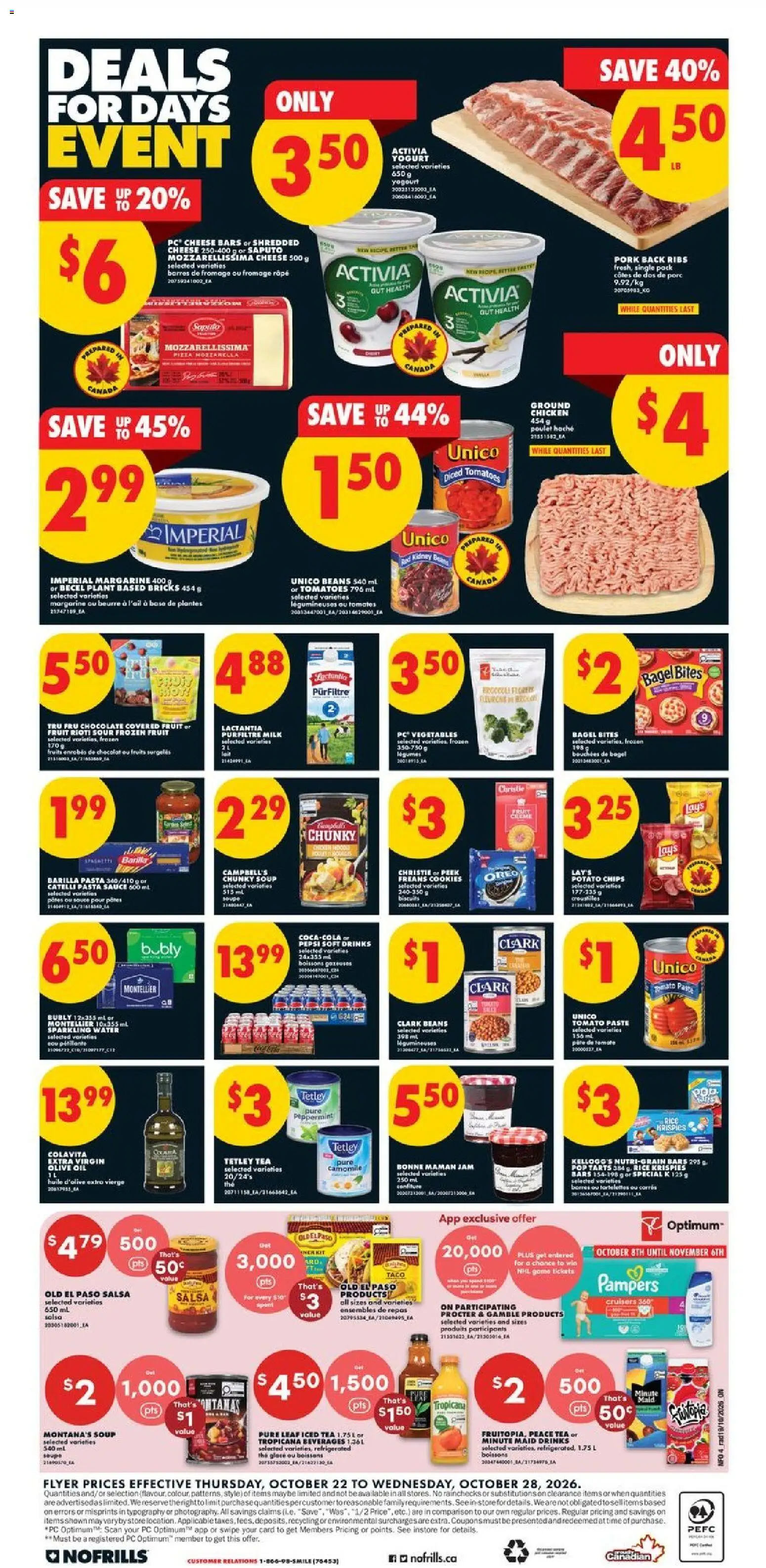 No Frills flyer valid from Oct 22, 2026 | Page: 4