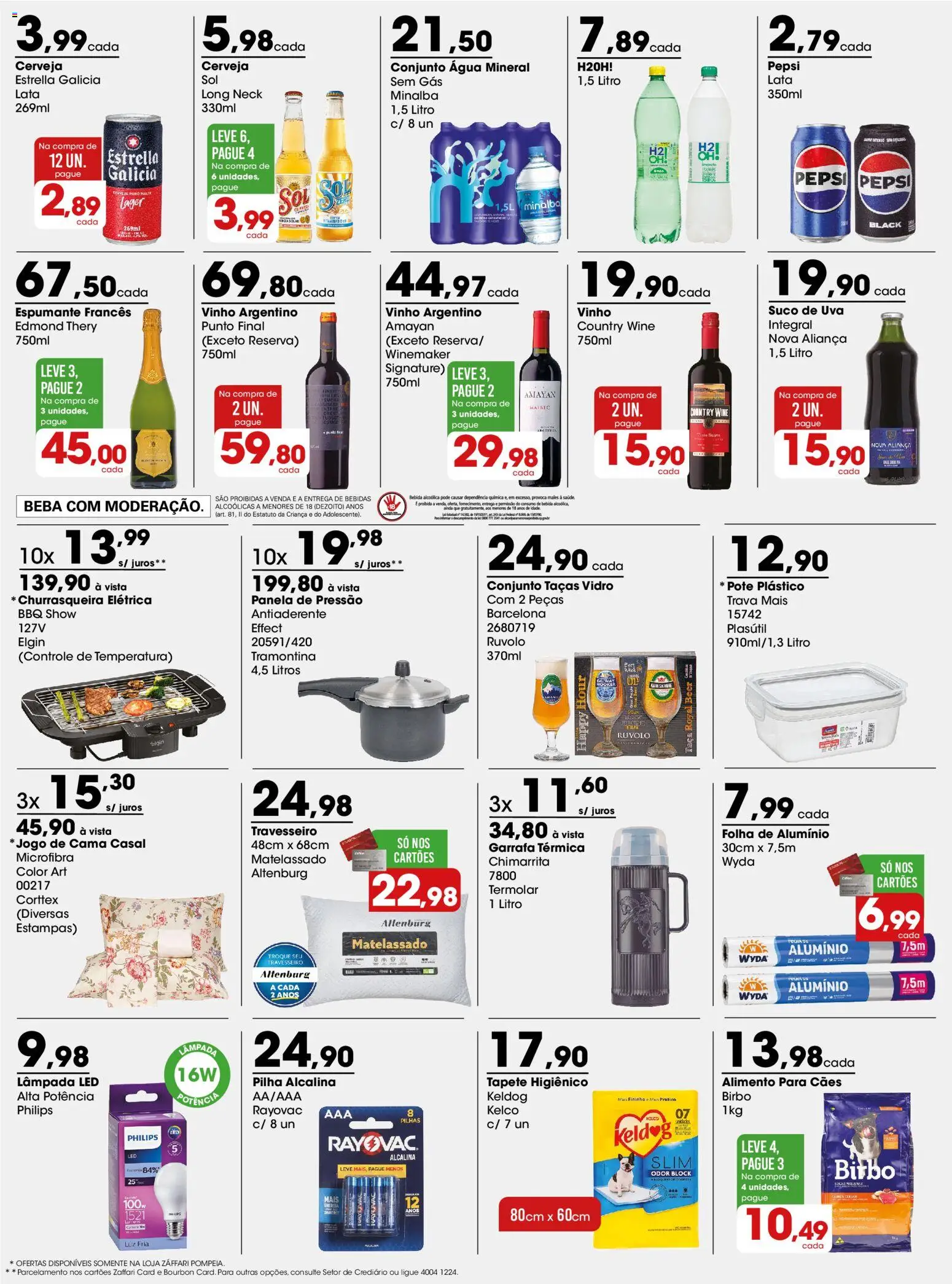 Zaffari Folheto - válido de 14/09/2026 | Página: 3 | Produtos: Espumante, Pilhas, Tapete, Churrasqueira